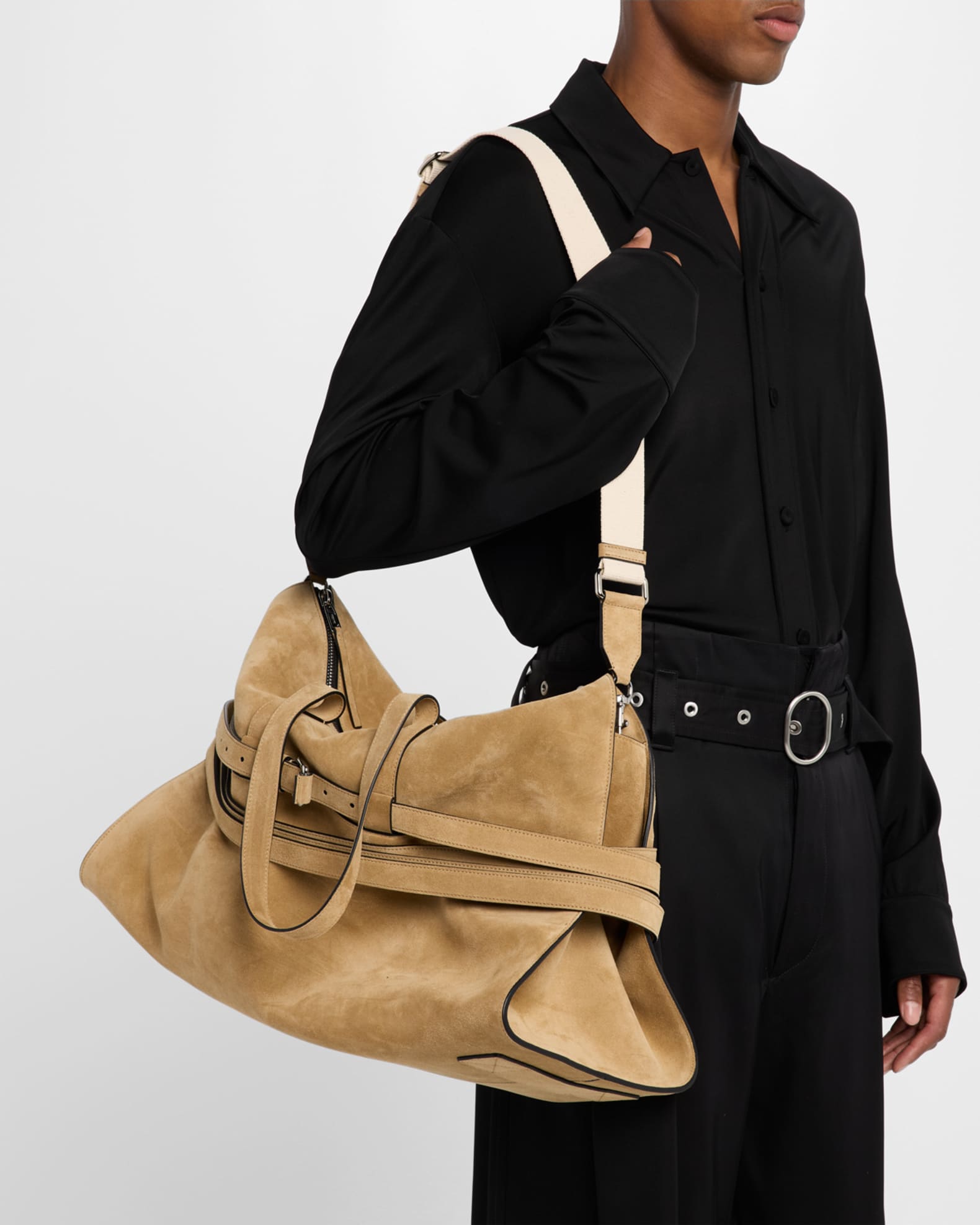 Men's Suede Tote Bag 1