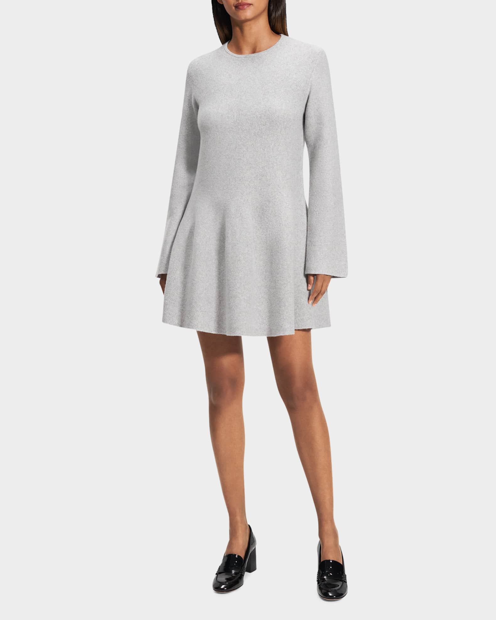 Wool-Cashmere Flounce Dress 1