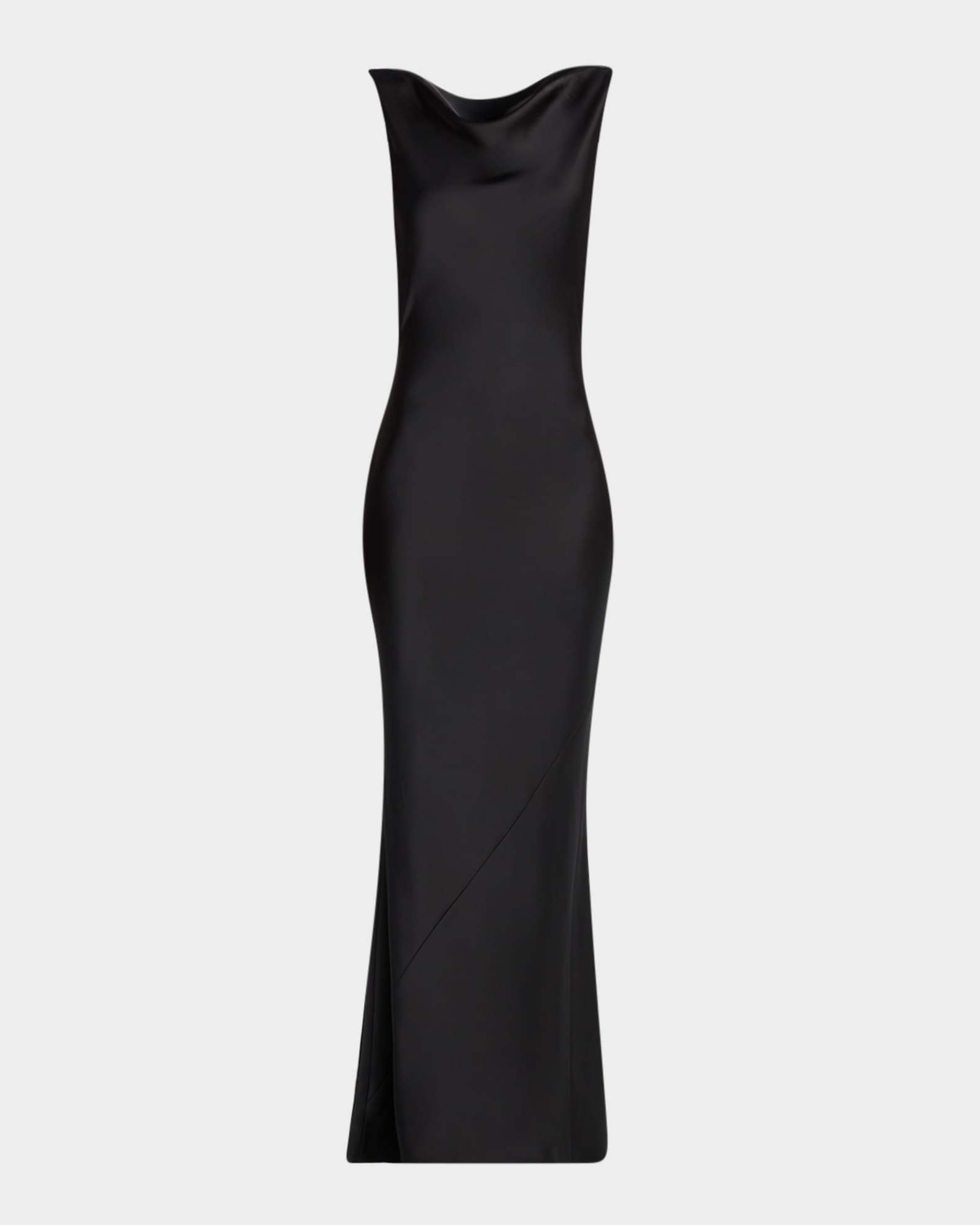 ワンピース Norma Kamali SLEEVELESS LOW BACK DRAPE GOWN ONE SLEEVE DROP SHOULDER GOWN – Electric Blue – Norma Kamali