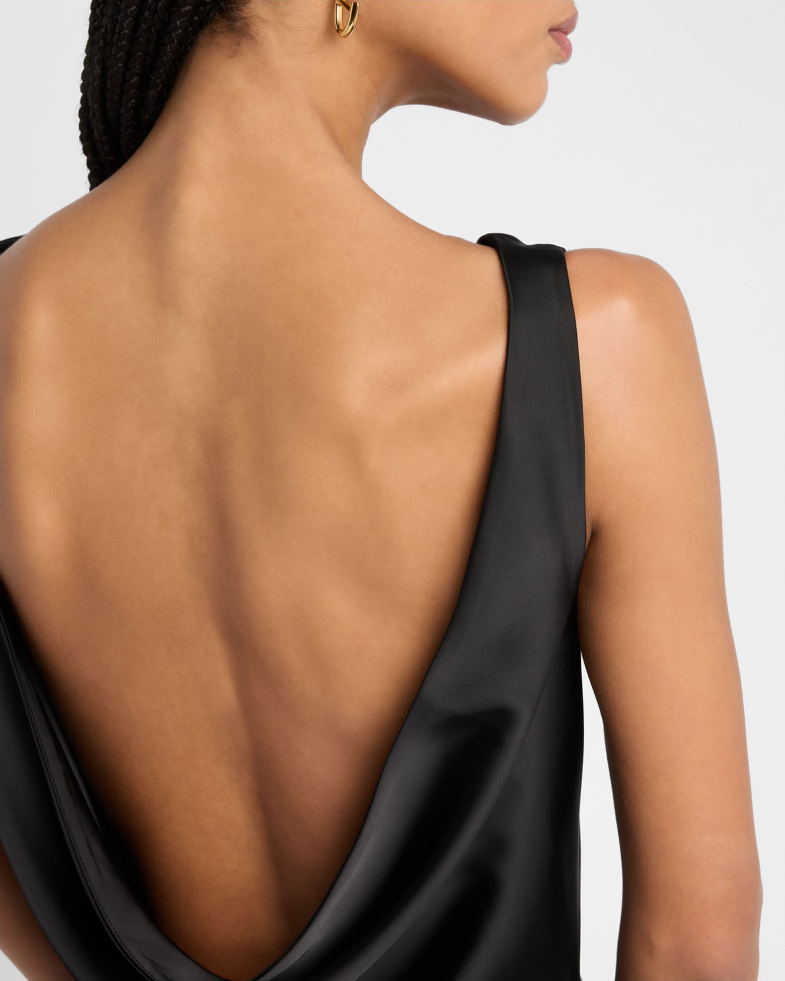 ワンピース Norma Kamali SLEEVELESS LOW BACK DRAPE GOWN ONE SLEEVE DROP SHOULDER GOWN – Electric Blue – Norma Kamali