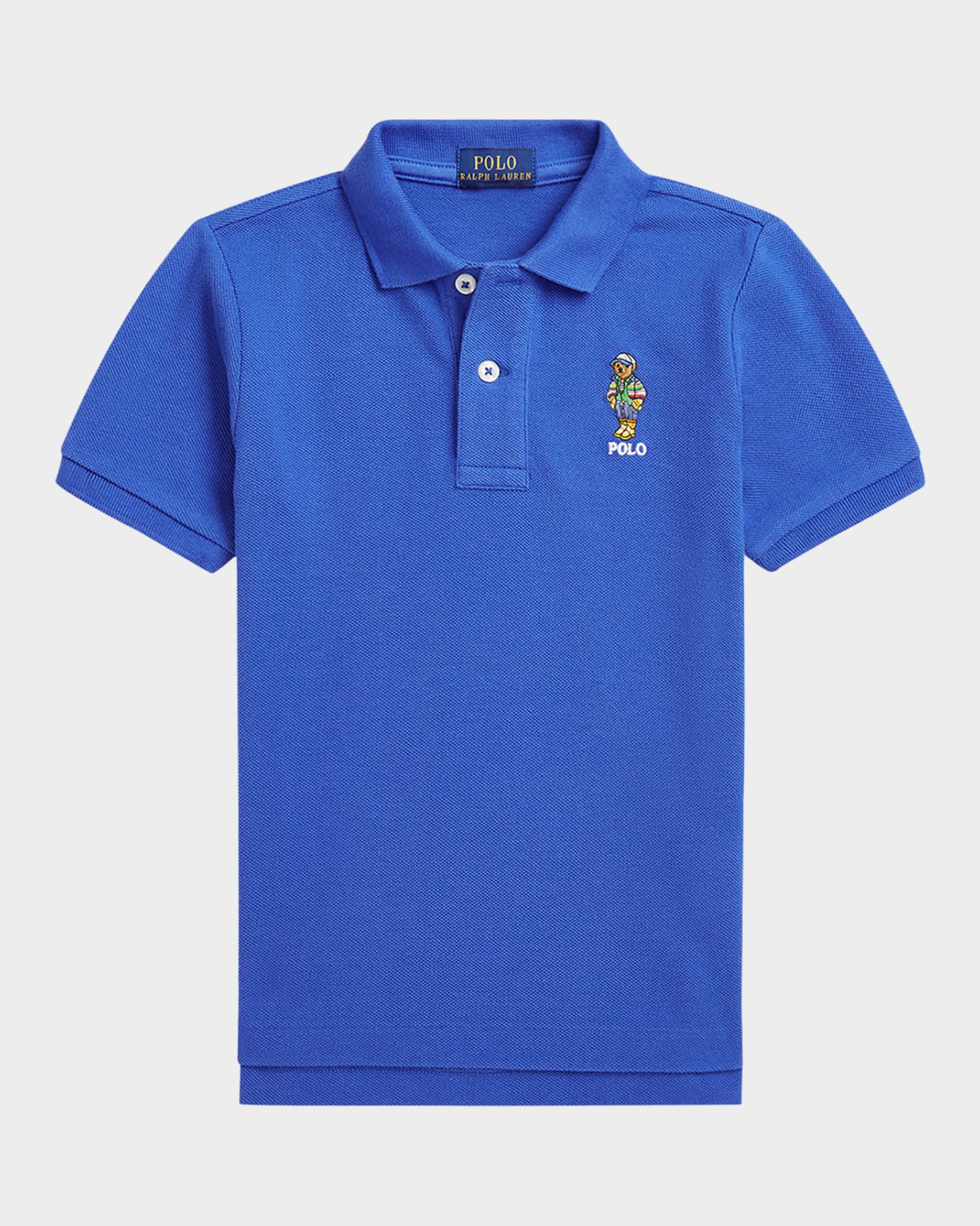 Boy's Polo Bear Embroidered Polo Shirt 0