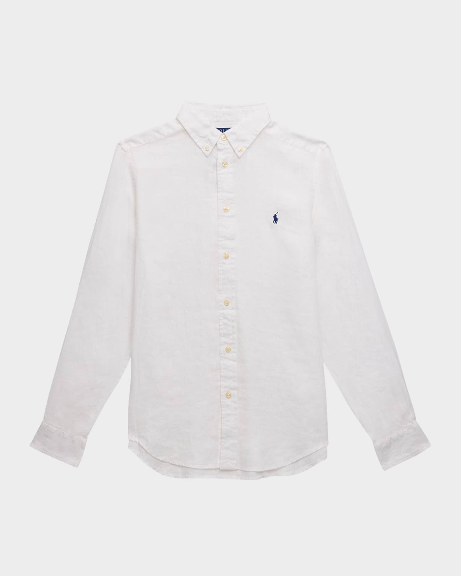 Boy's Classic Embroidered Sport Shirt 0