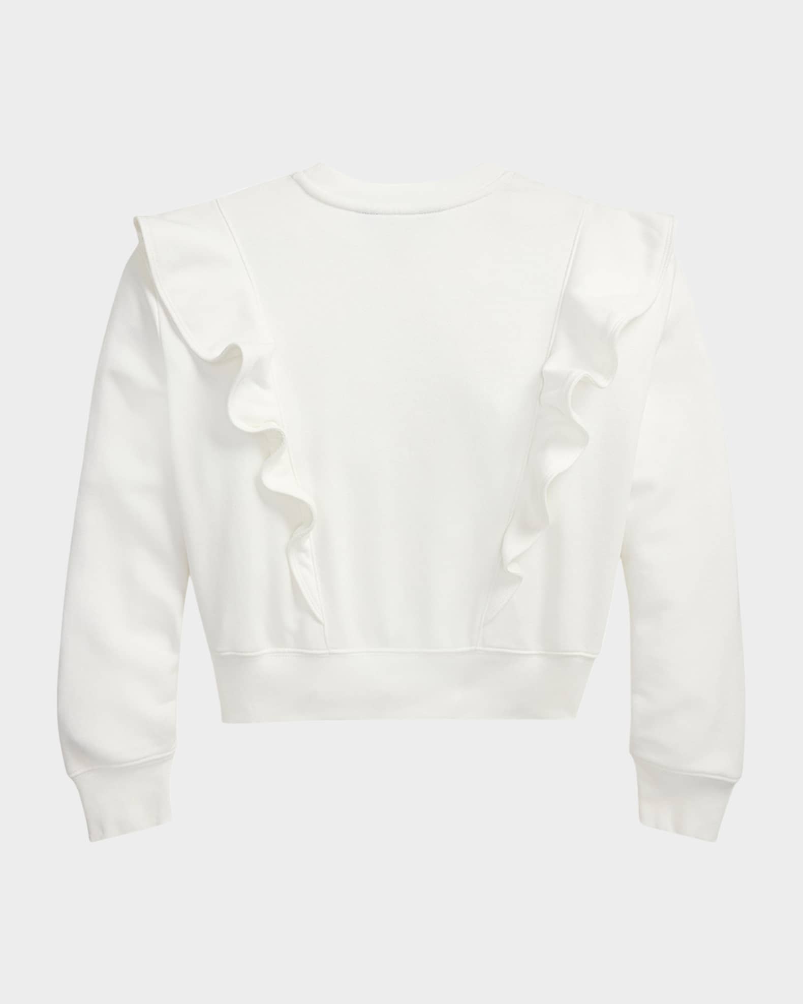 Girl's Ruffle Trim Sweatshirt 1