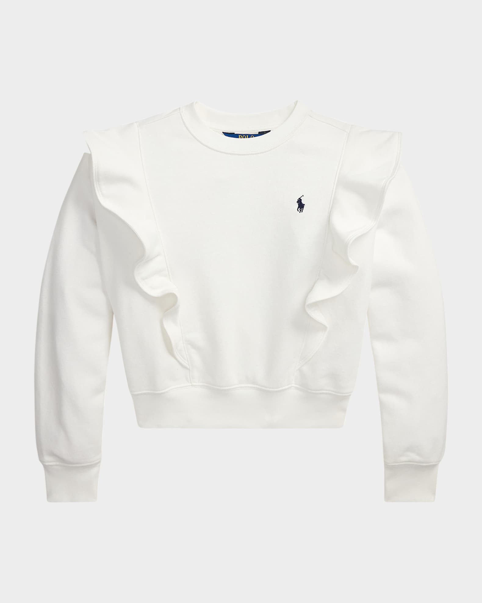 Girl's Ruffle Trim Sweatshirt 0