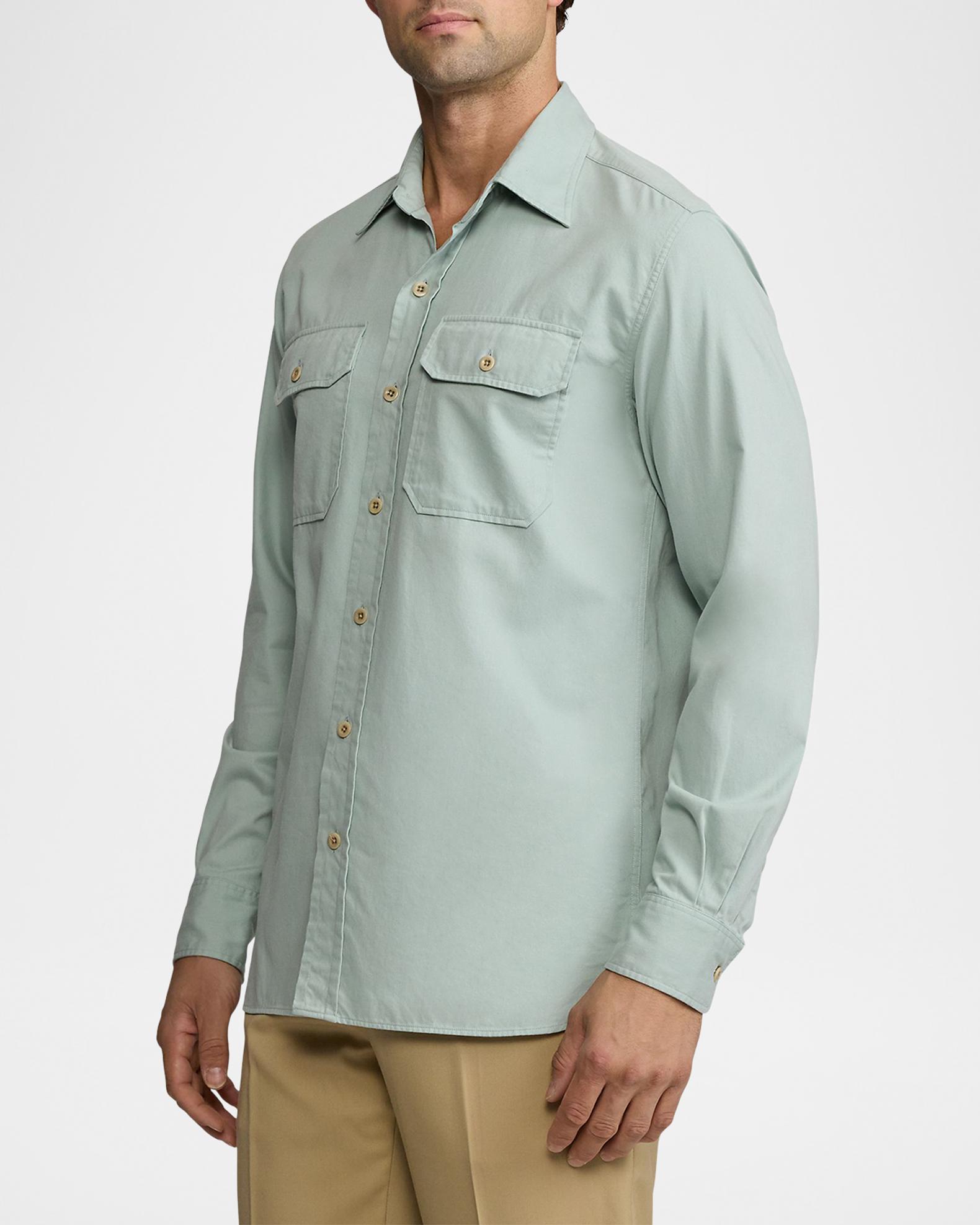 Ralph Lauren Purple Label Men's Chino Twill Casual Button-Down
