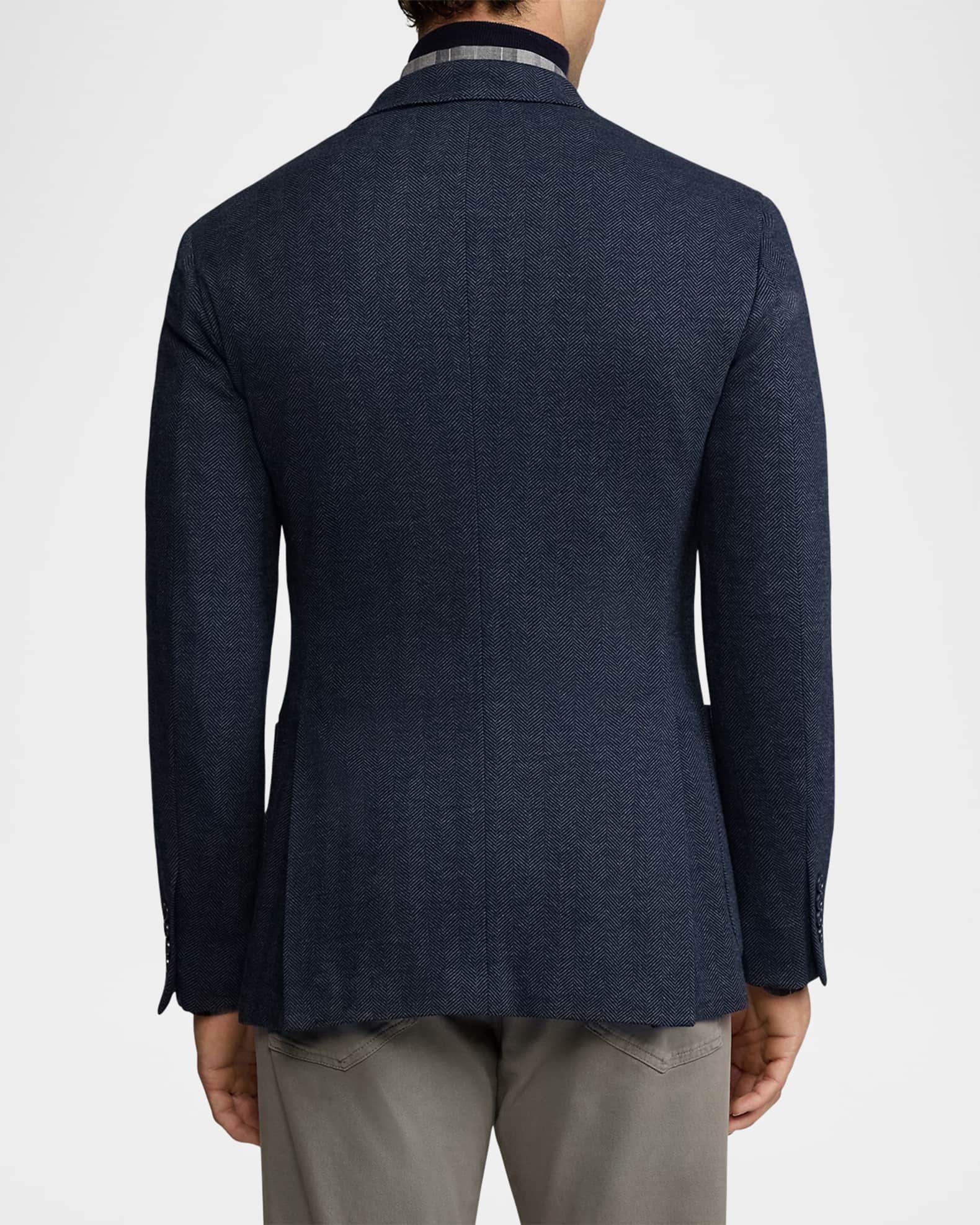 Ralph Lauren Purple Label Men's Hadley Hand-Tailored Herringbone