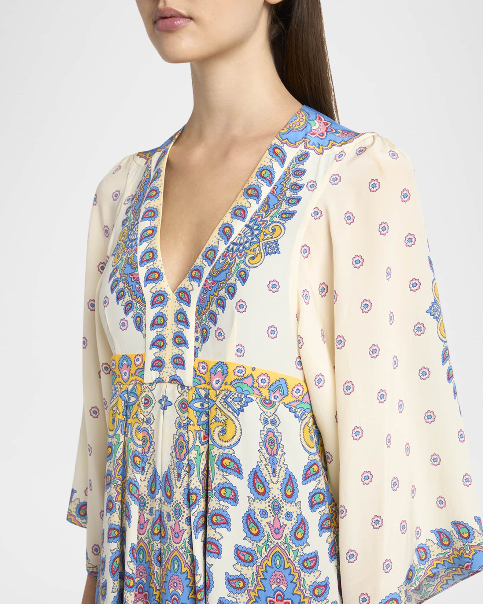 Etro Paisley Silk Maxi Dress | Neiman Marcus