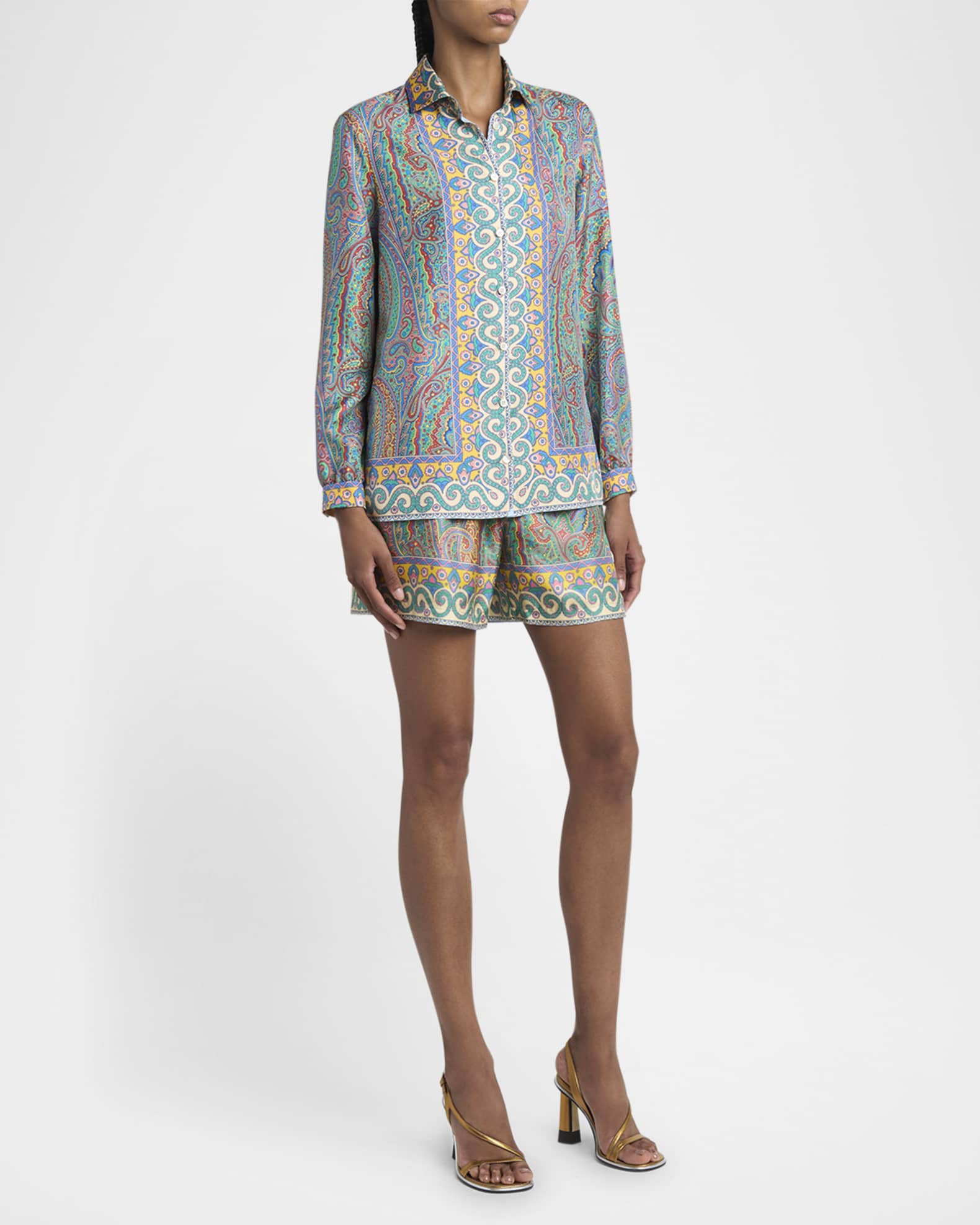 【Etro】Floral Paisley Silk Hair Clip Paisley silk hair clip - Etro - Women | Luisaviaroma
