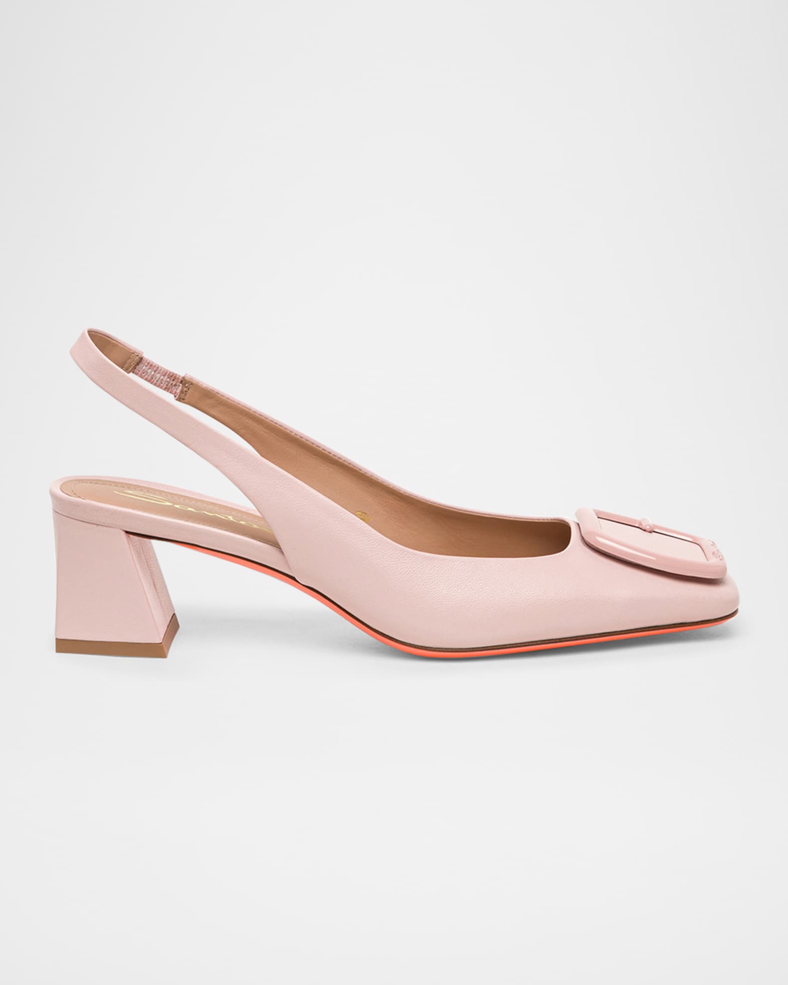 激安アウトレット通販 レディース Lemon Santoni Leather Marcus Neiman | Pumps Slingback Buckle 靴