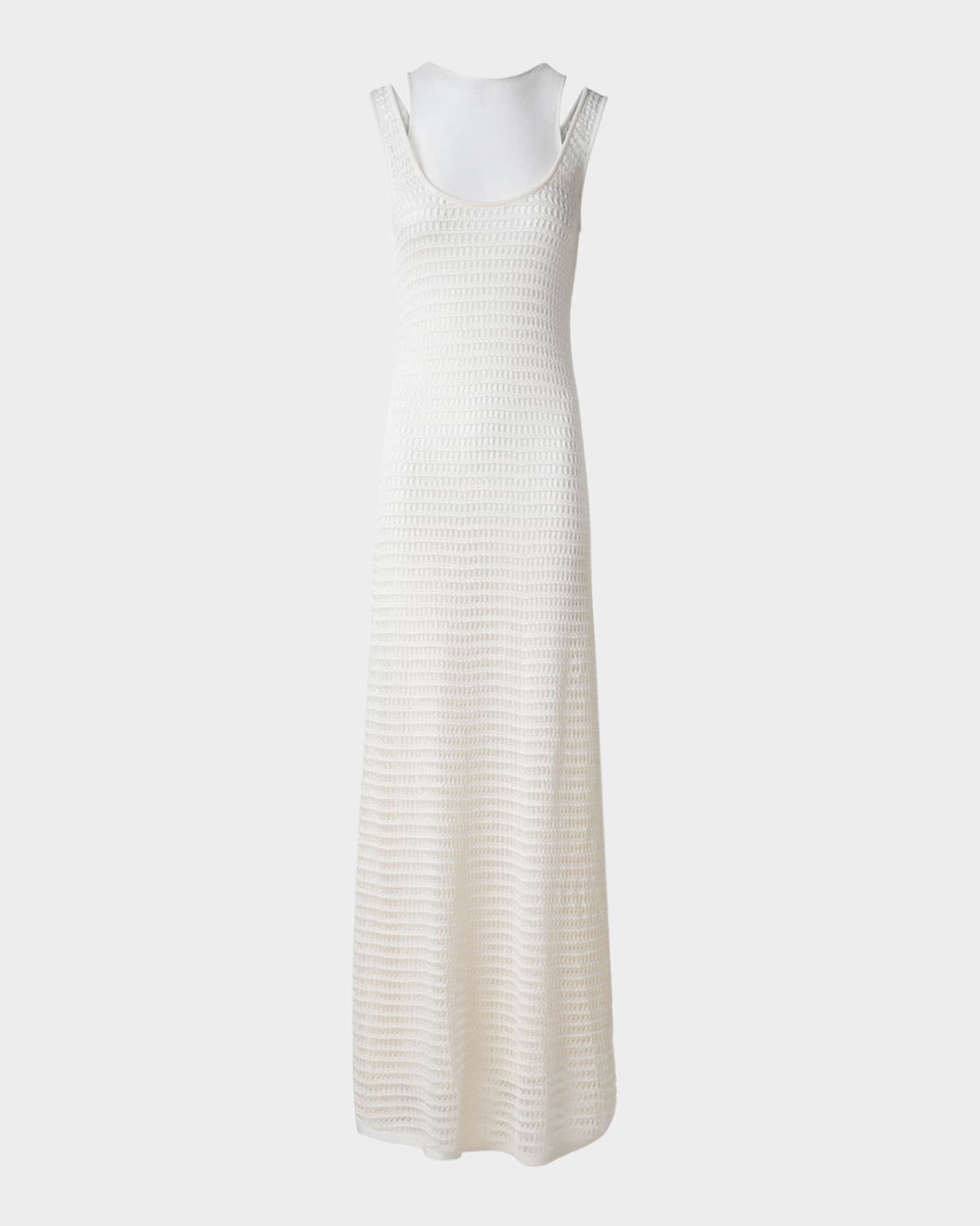 Crochet & Knit Layered Maxi Dress 0