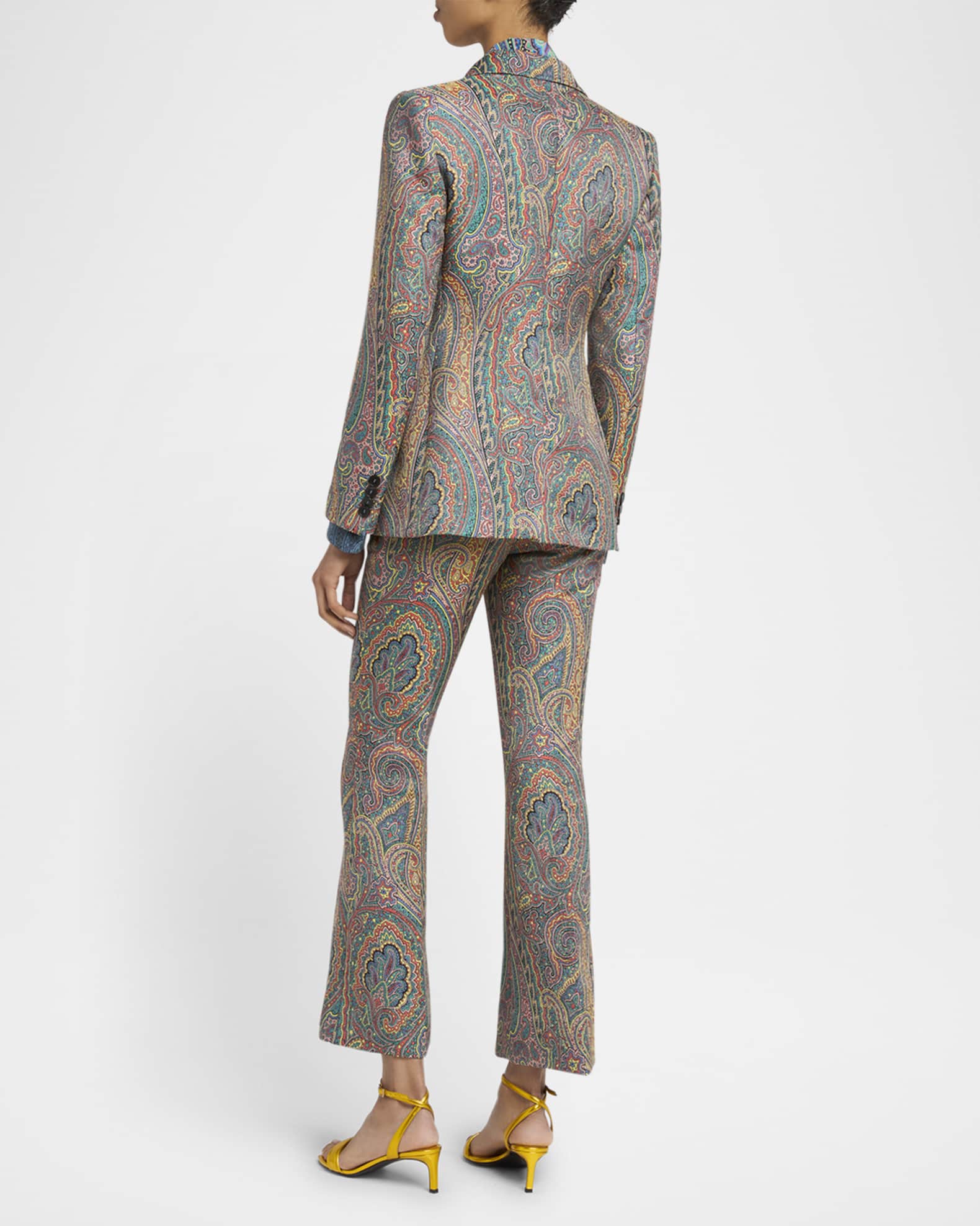 Etro Paisley Single-Breasted Blazer | Neiman Marcus