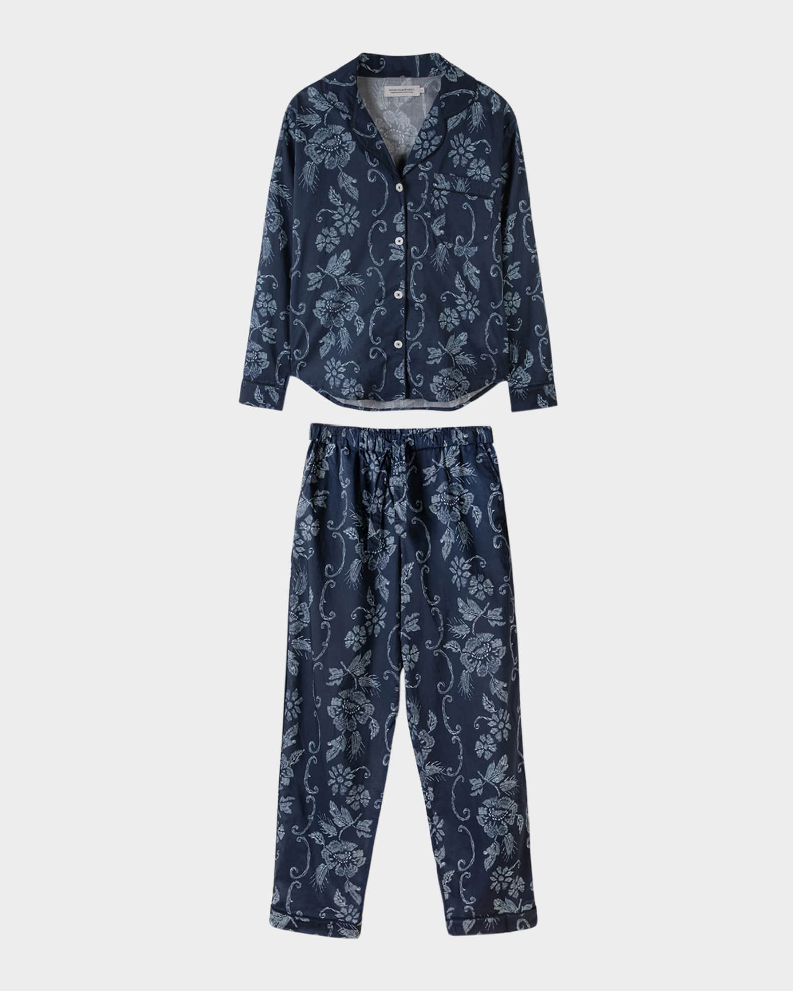 Floral-Print Organic Cotton Pajama Set 0