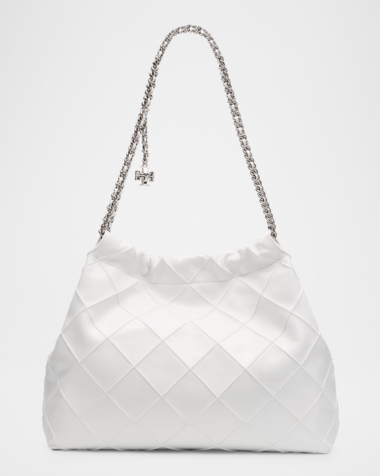 Small Crush Quilted Leather Hobo Bag