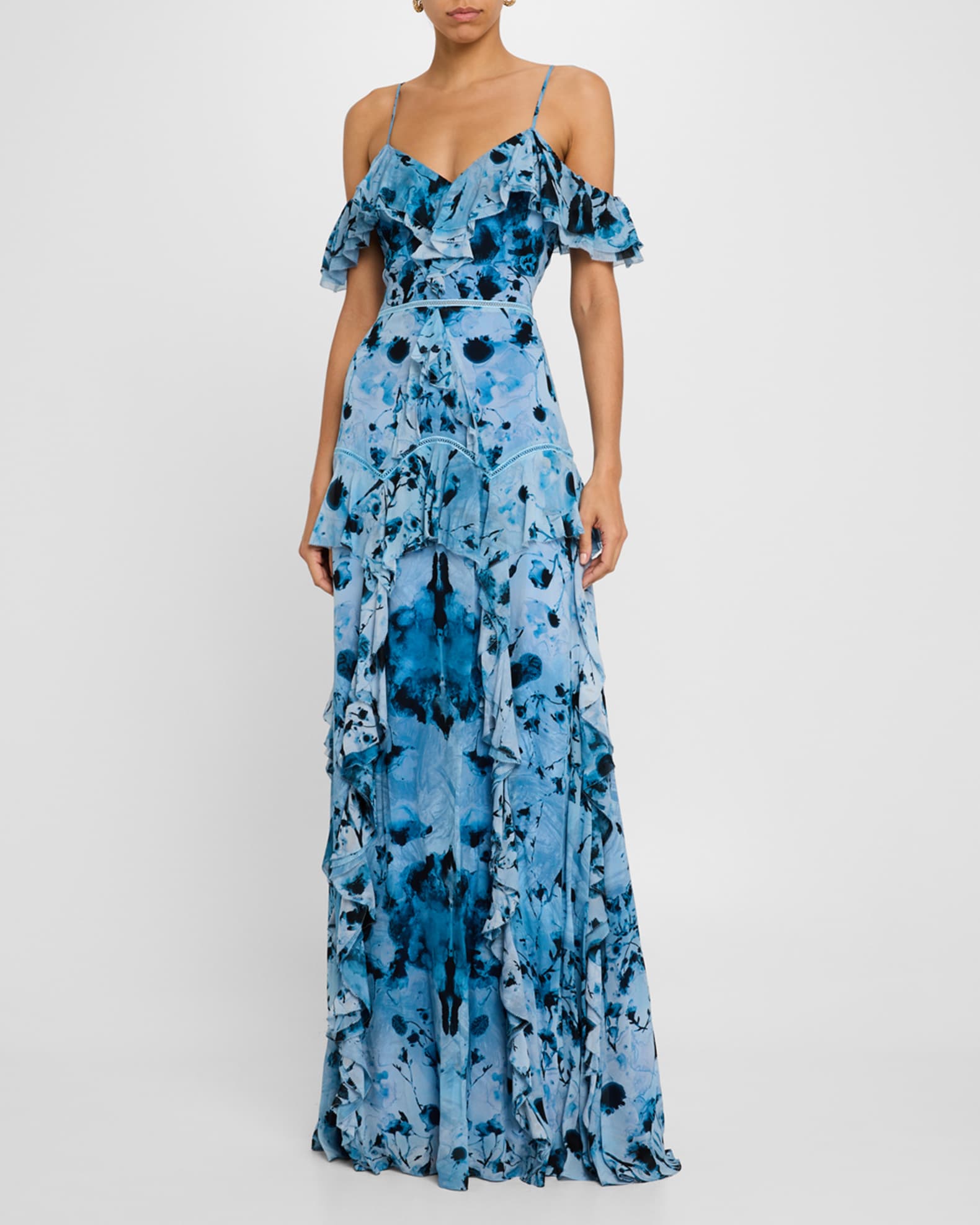 MARCHESA NOTTEロングドレス Marchesa Notte Lace Strapless Corset Maxi Dress | Saks Fifth Avenue