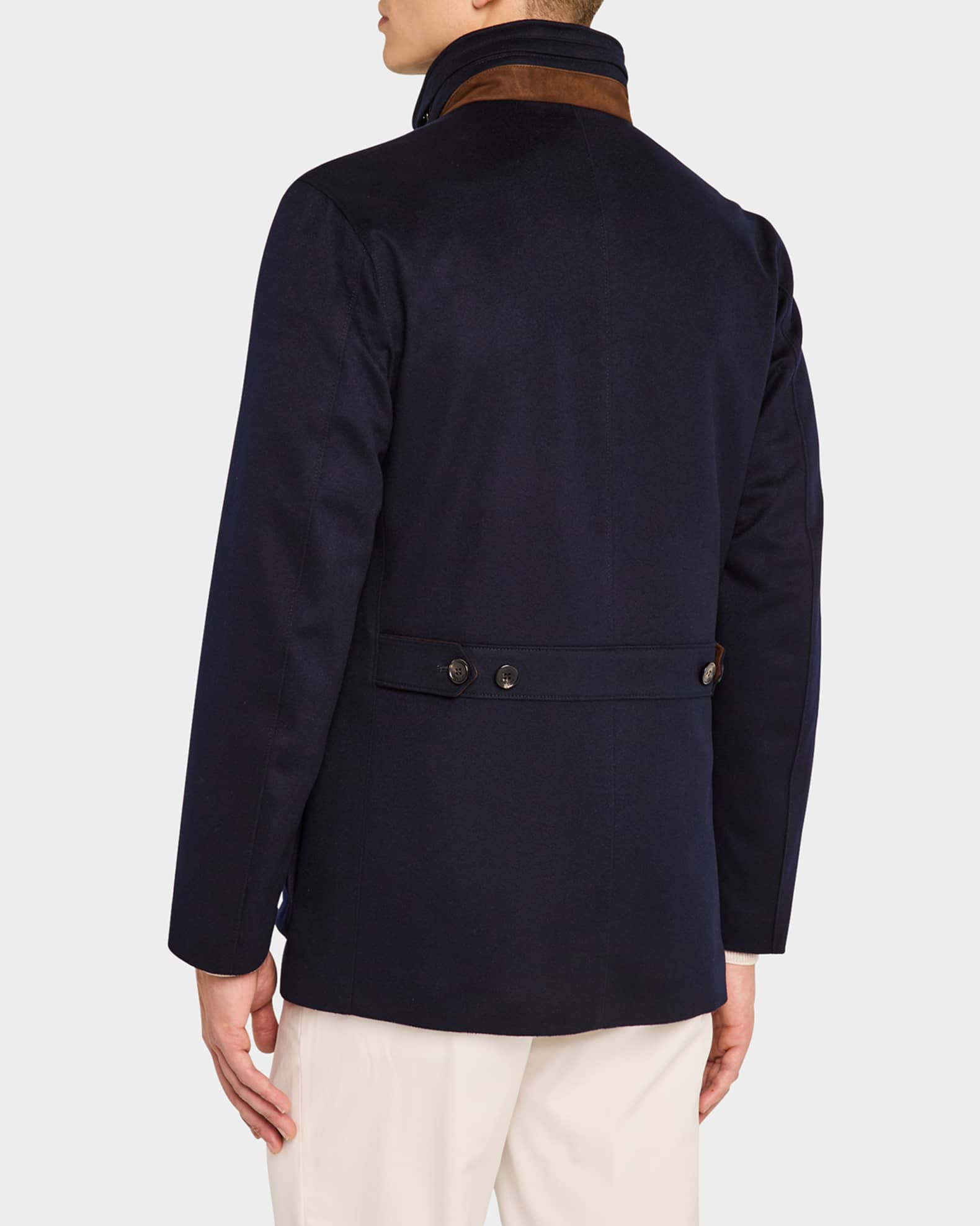 Loro Piana Men's Winter Voyager Cashmere Coat | Neiman Marcus