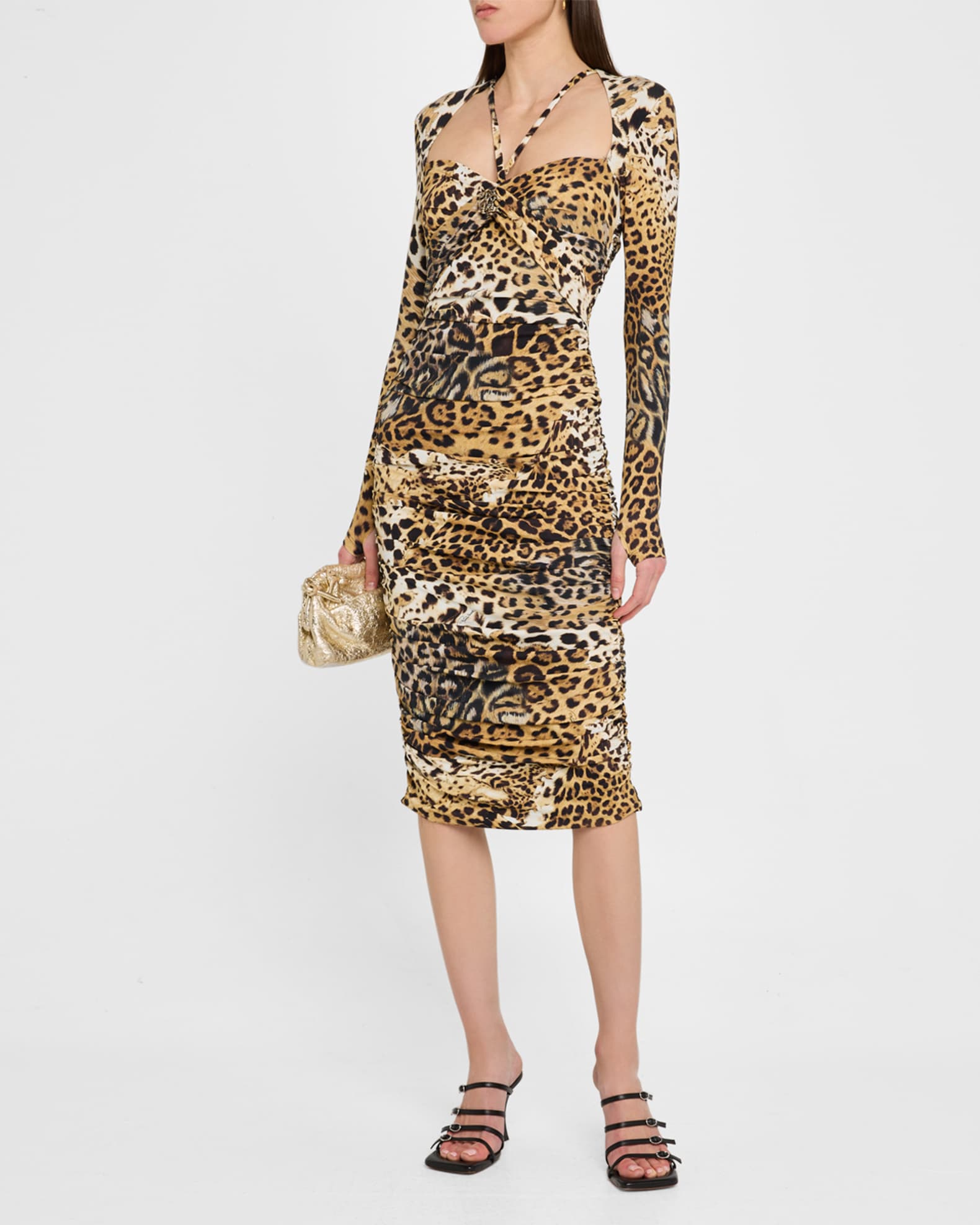 aje rushes raffia knit midi dress black Rushes Raffia Knit Mini Dress main image 1