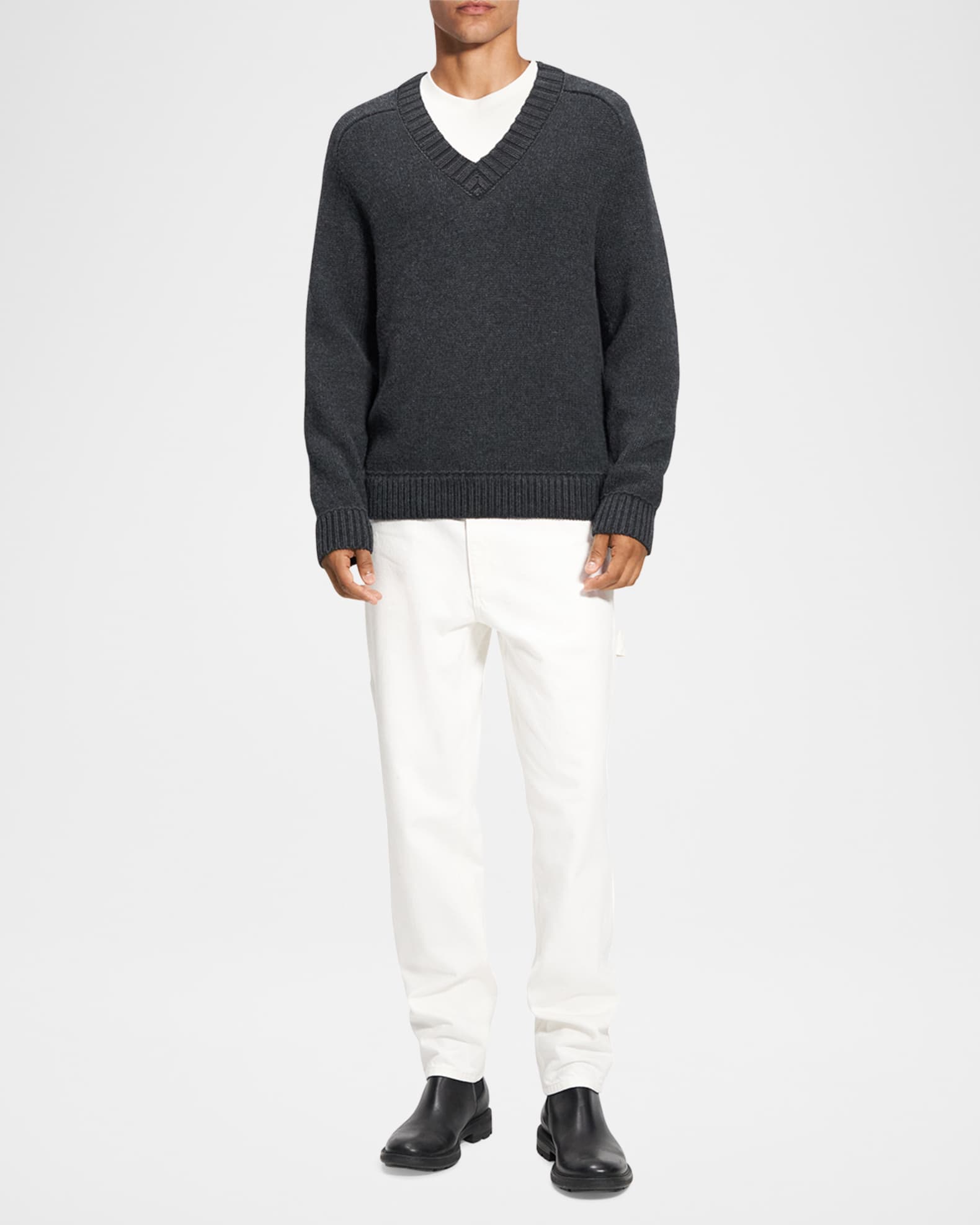 Theory cashmere v neck sweater outlet