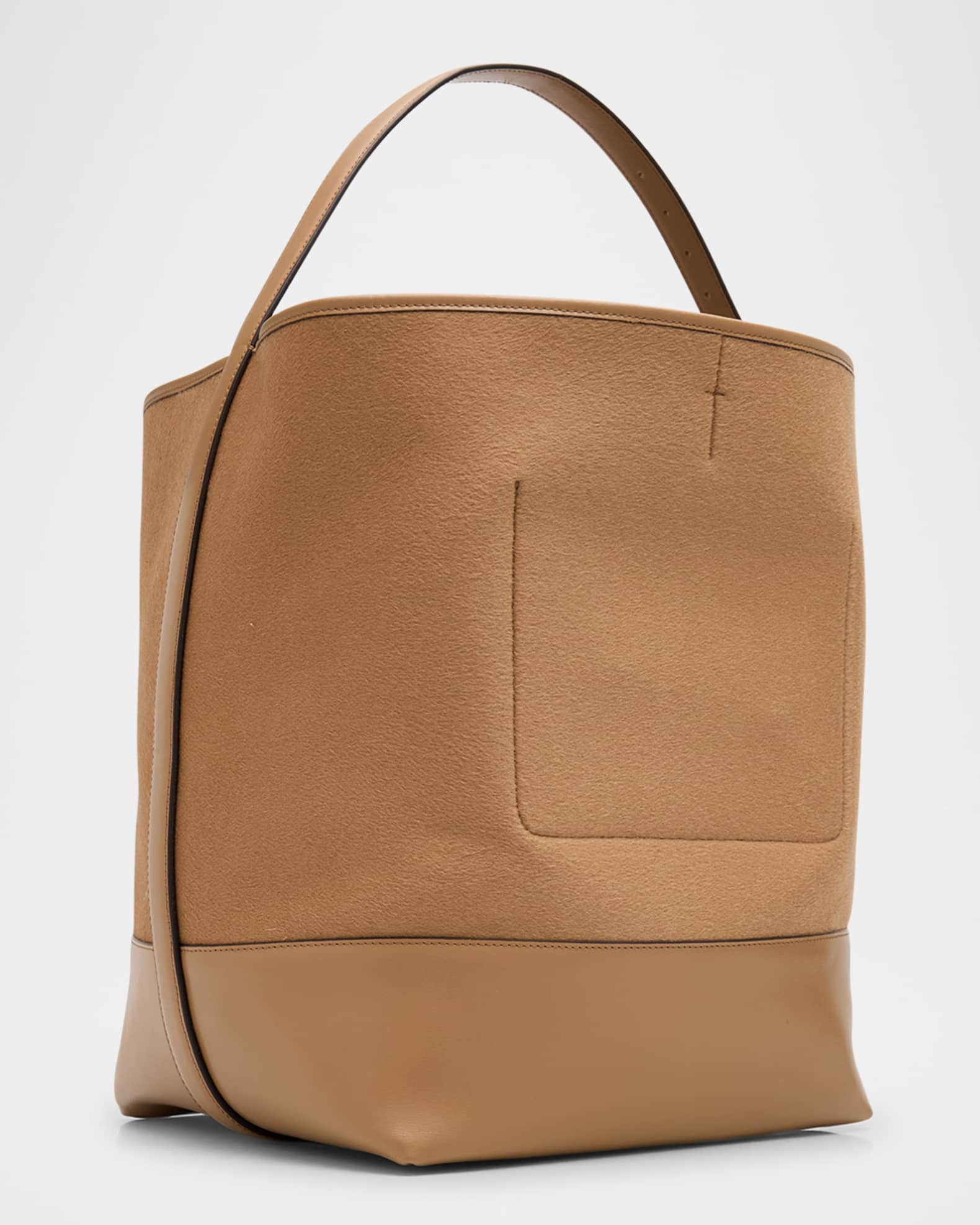 トートバッグ toteme Day Shopper Bag - TOTEME - Leather - Brown Leather tote bag in brown - Toteme | Mytheresa