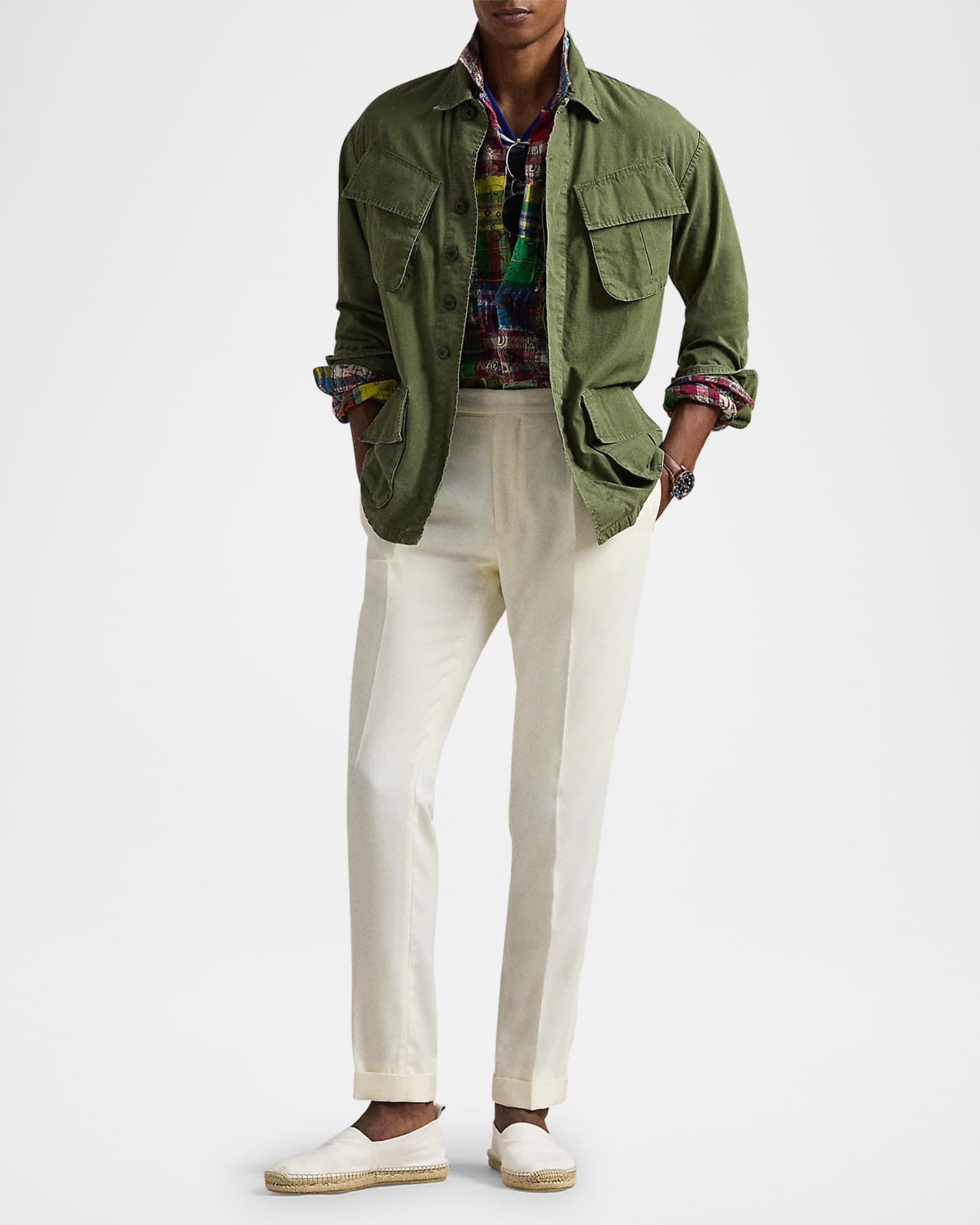 Polo Ralph Lauren Men's Ripstop Utility Overshirt | Neiman