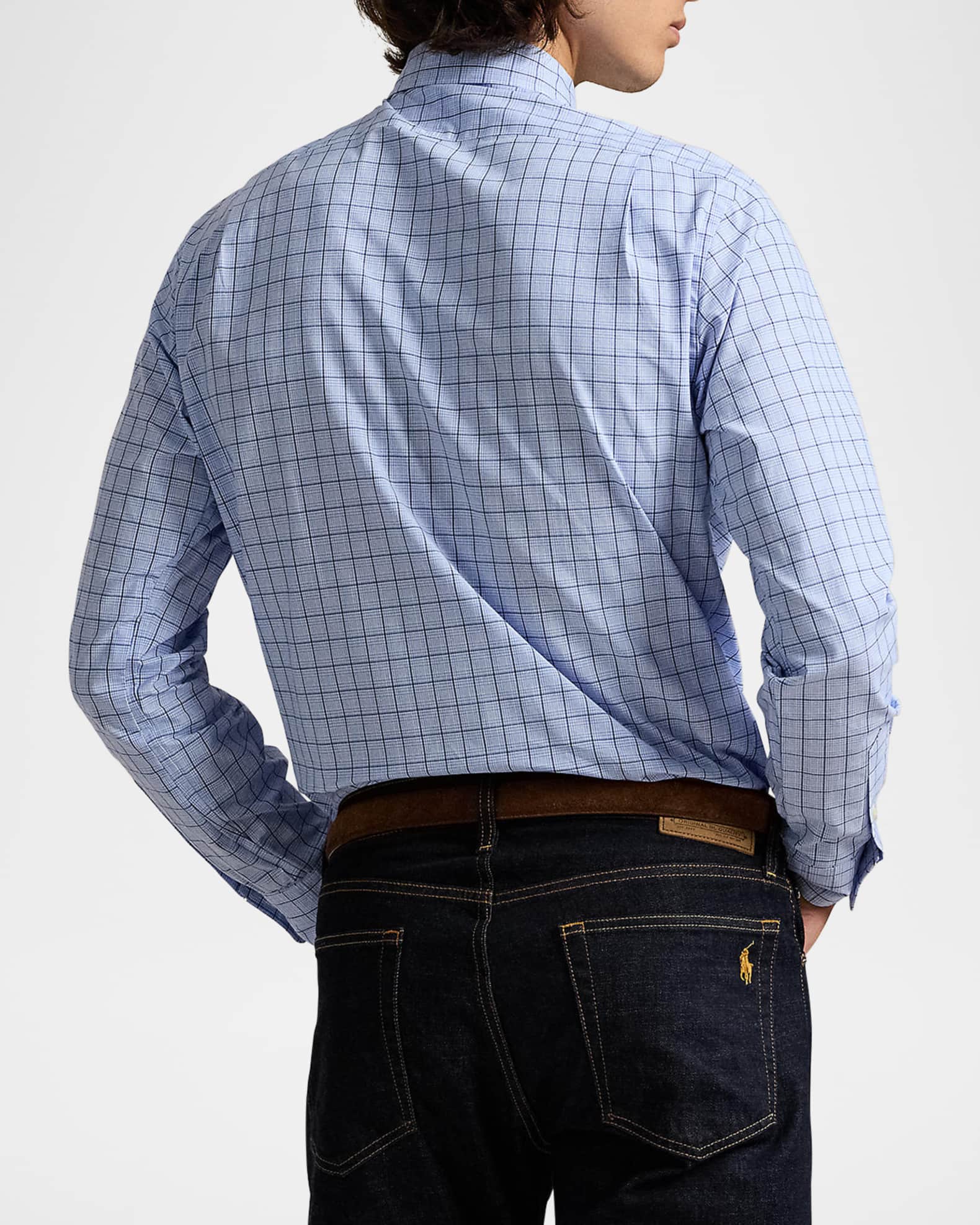 Polo Ralph Lauren Men's Classic-Fit Check Poplin Shirt | Neiman Marcus