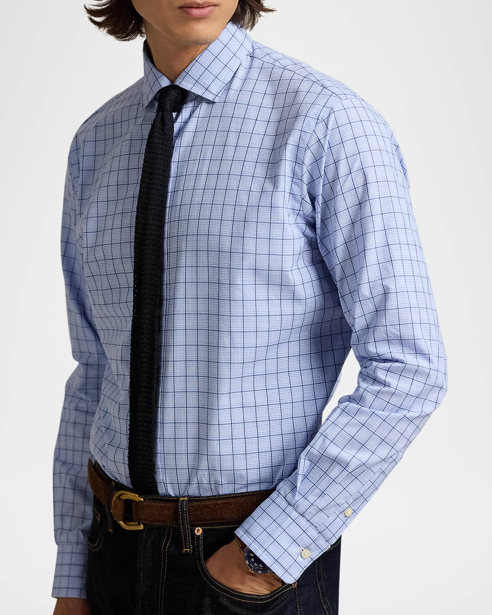 Polo Ralph Lauren Men's Classic-Fit Check Poplin Shirt | Neiman Marcus