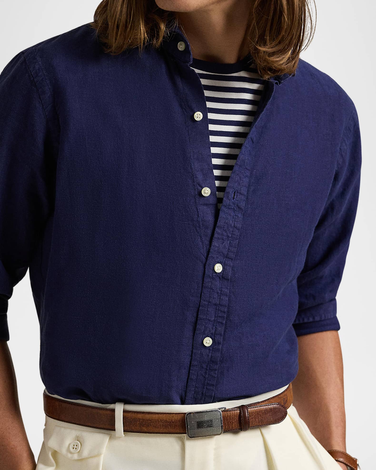 Slim fit linen shirt ralph lauren sale