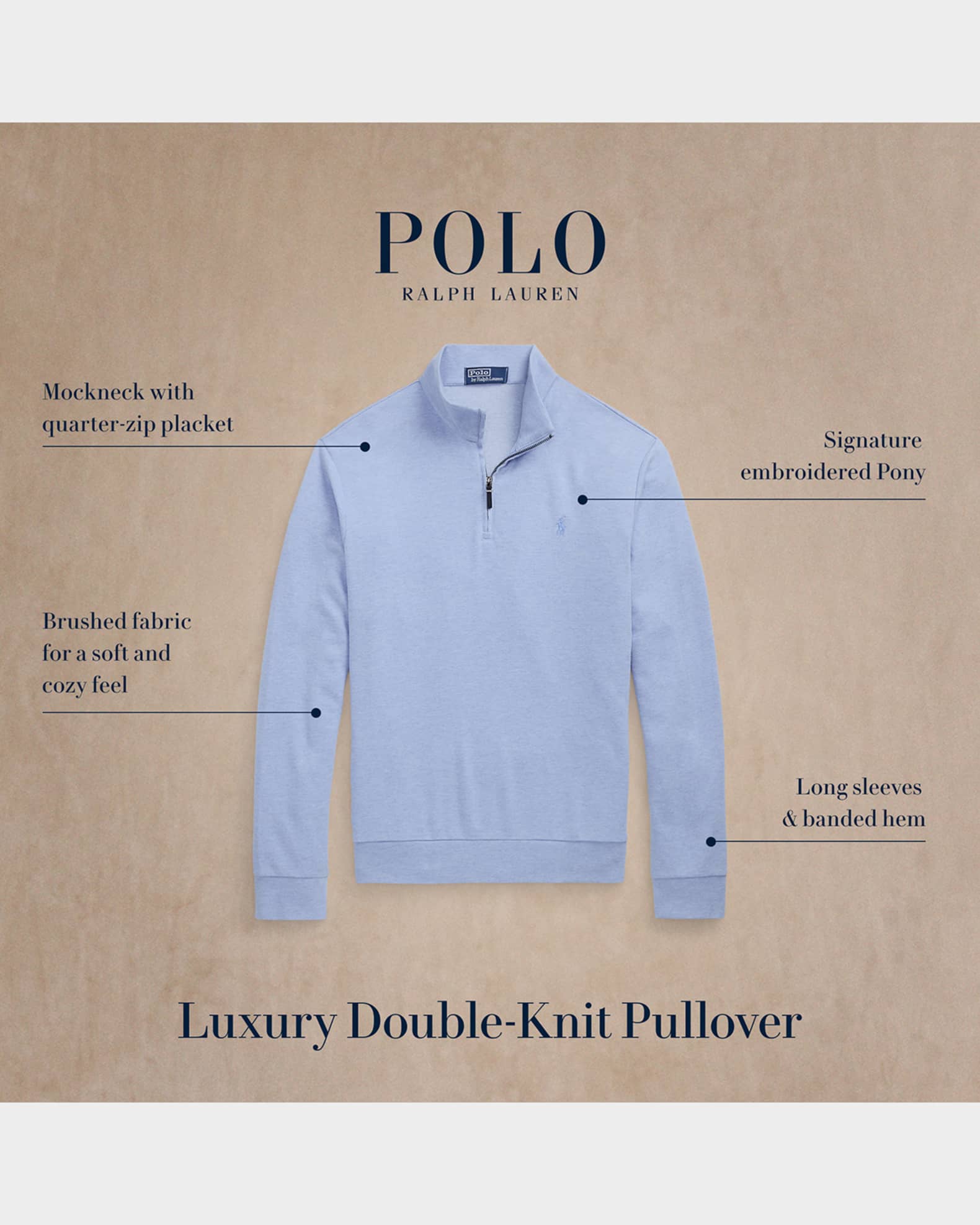 Polo Ralph Lauren Men's Luxury Double-Knit Jacquard Sweater Polo Ralph Lauren Men's Luxury Double-Knit Jacquard Sweater