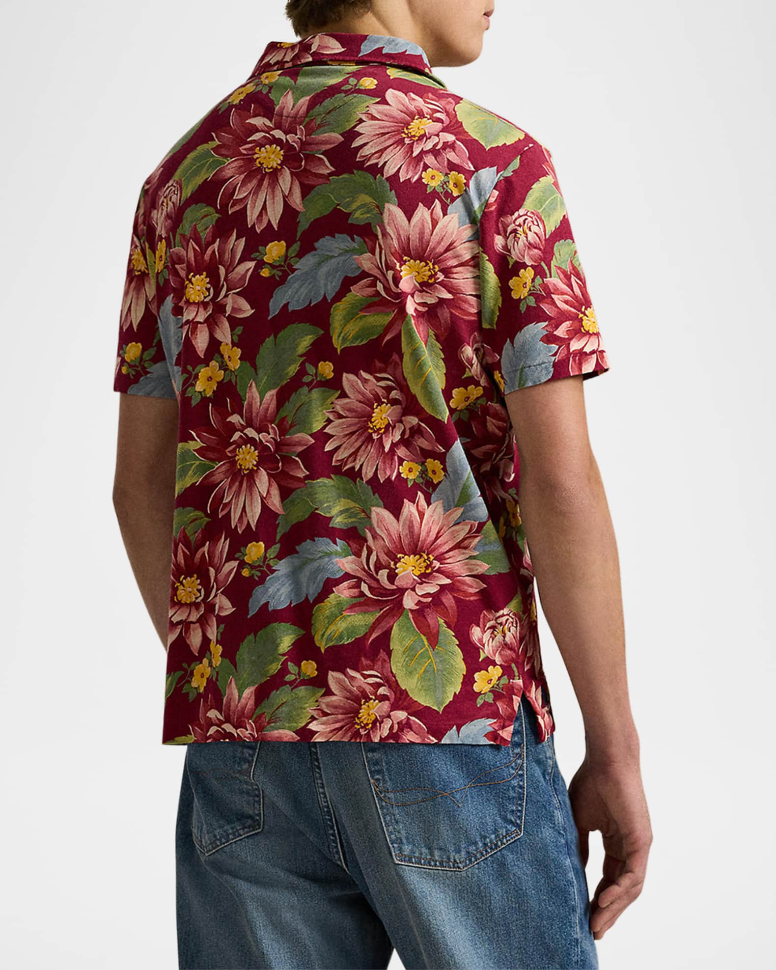Floral polo shirt outfit online