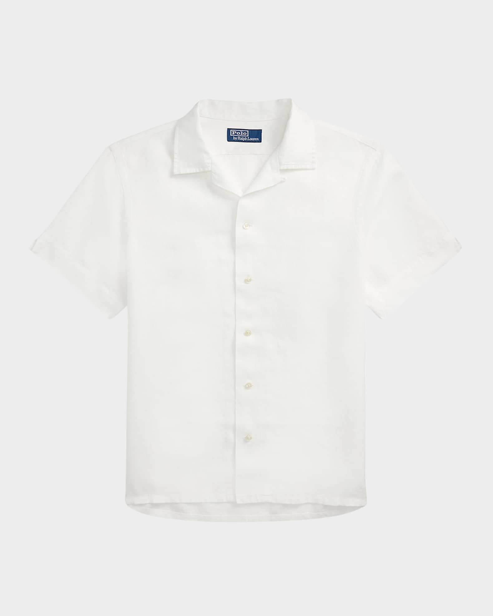 Polo Ralph Lauren Men's Classic-Fit Linen Camp Shirt Sustainable Materials: Flax/Linen.