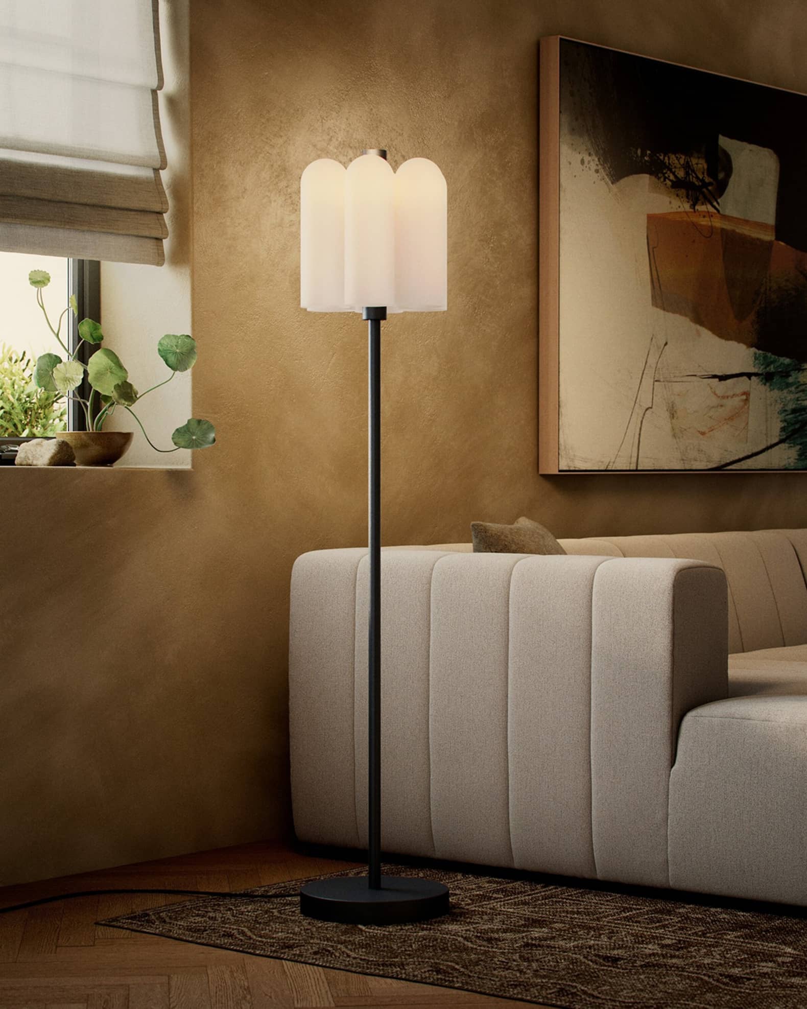 Four Hands Schwung Collection Odyssey 6Light Floor Lamp Neiman Marcus