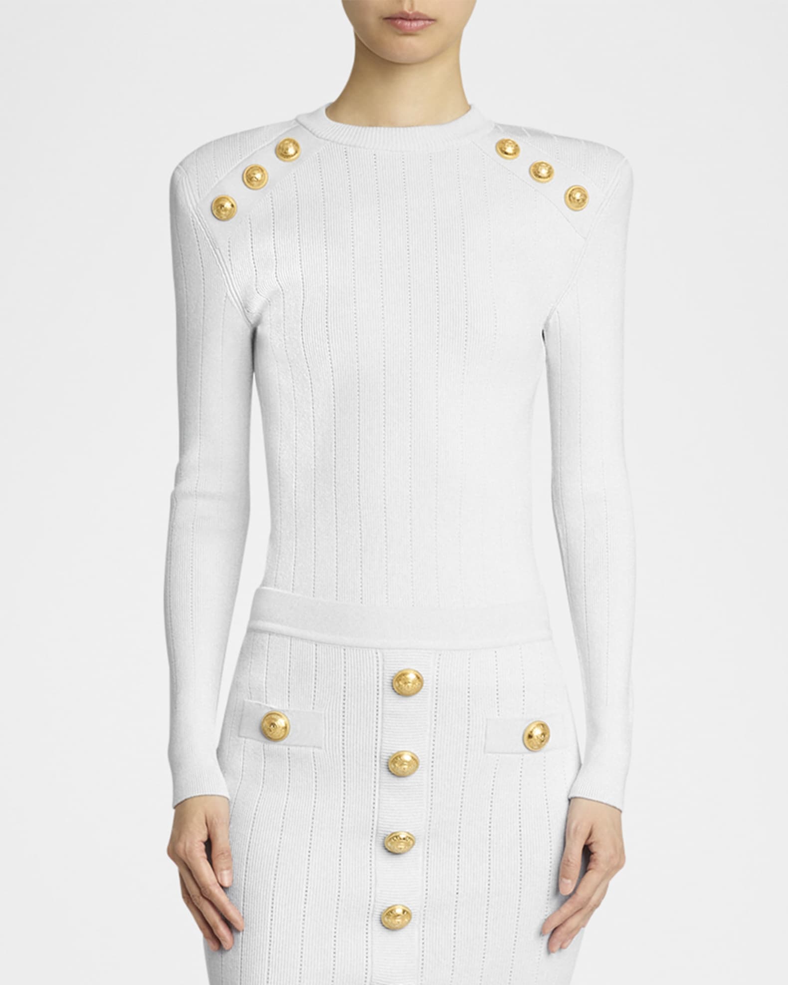Balmain knit sweater clearance