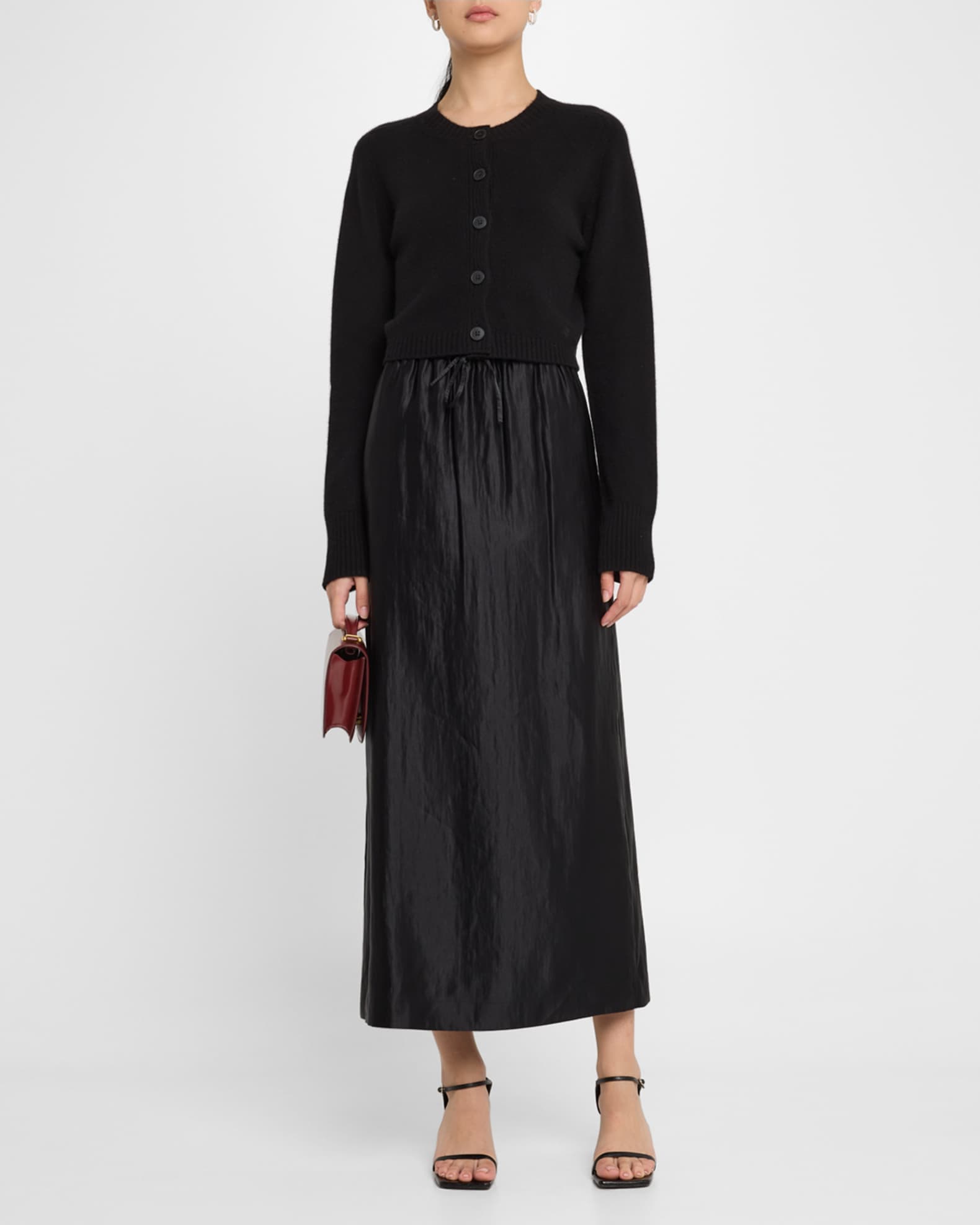 Liam Elastic Waistband Long Skirt 1