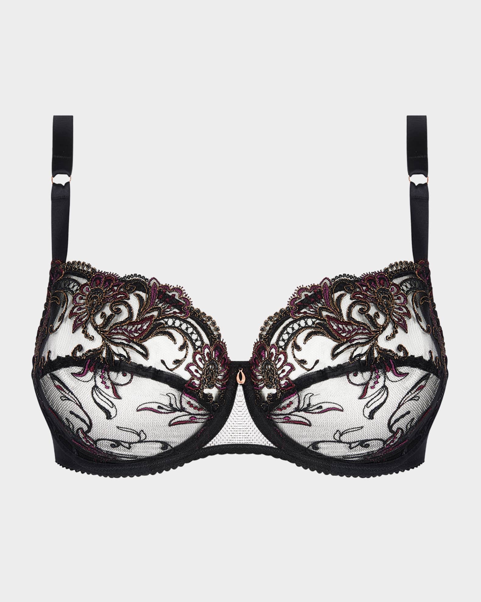 Charme Secret Embroidered Lace Demi Bra 0