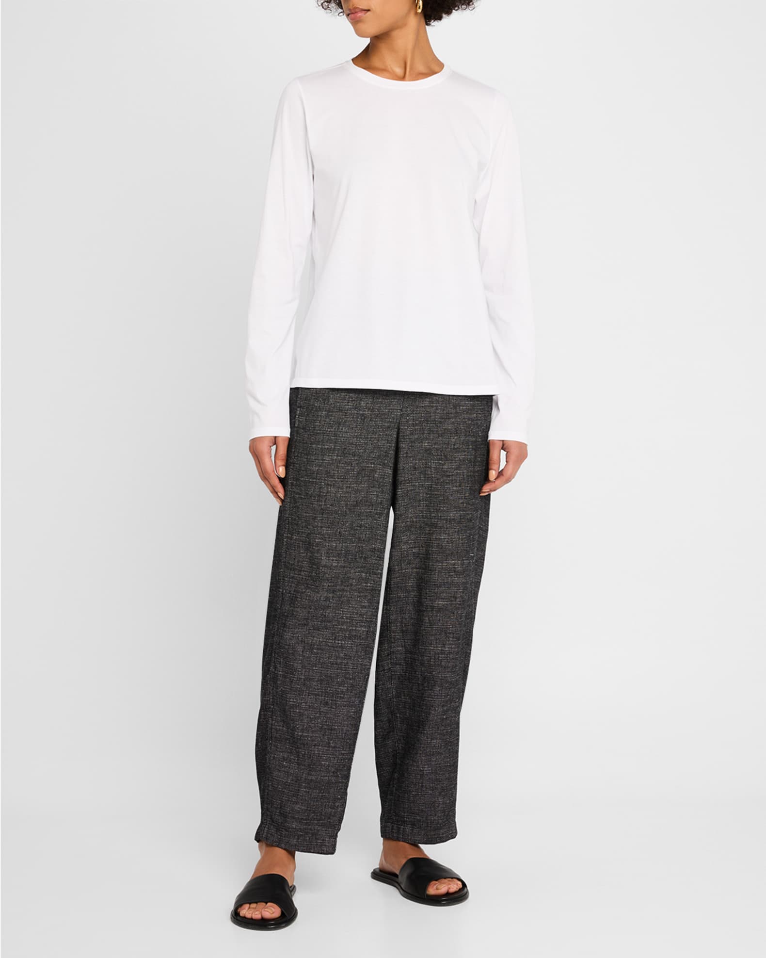 Long-Sleeve Organic Cotton Jersey Tee 1