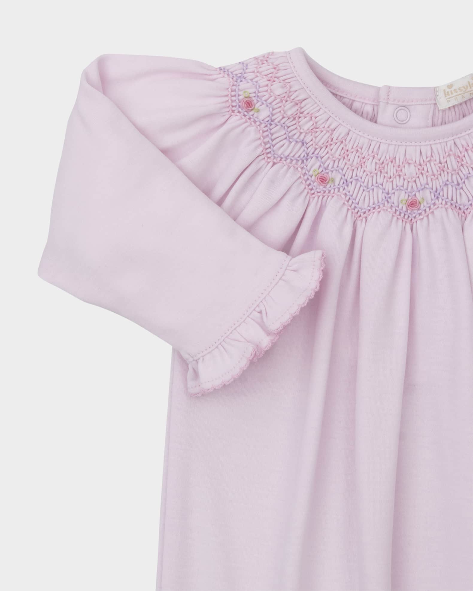 Girl's sCLB Summer Smocked Sleep Sack, Size Newborn-9M 1