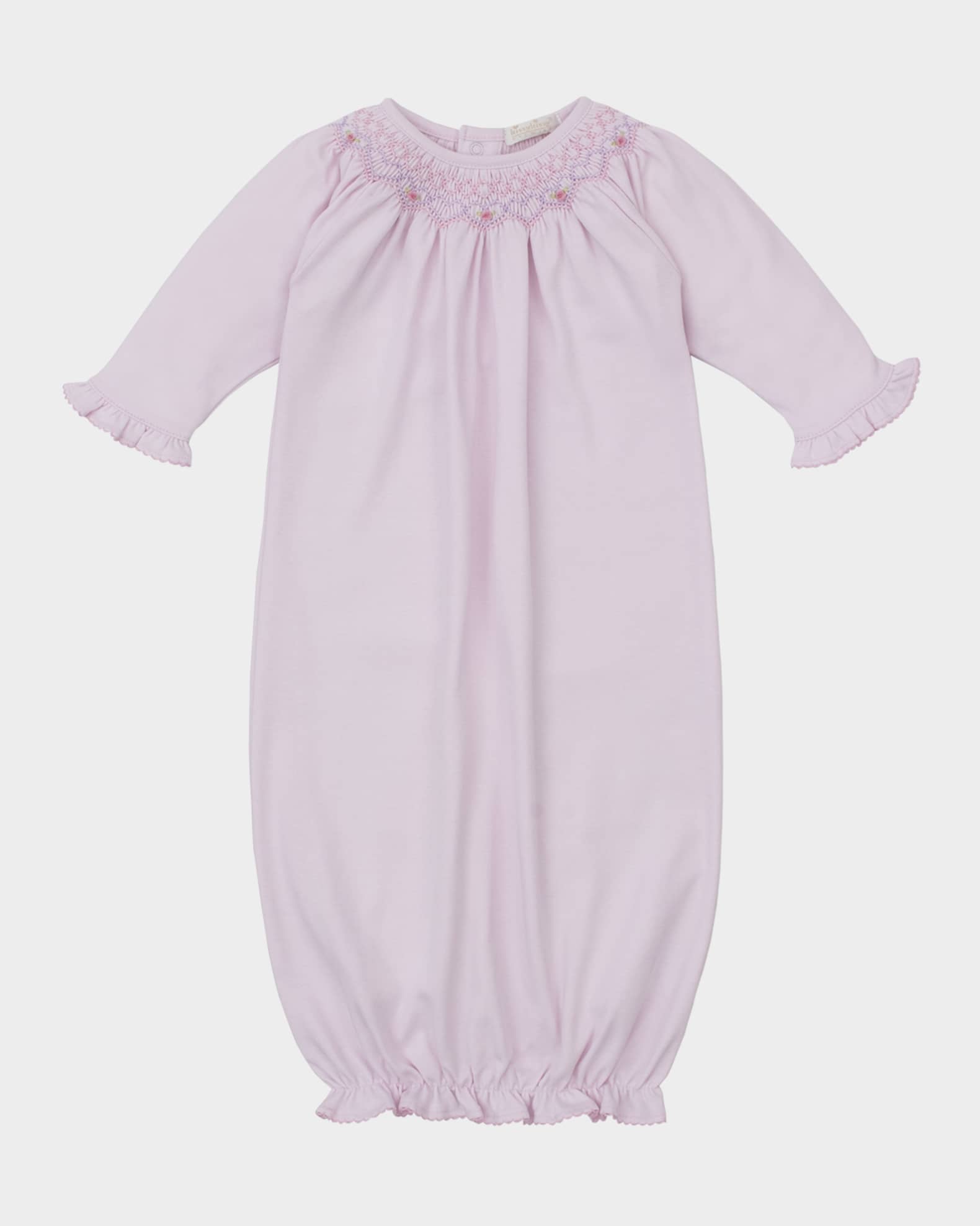 Girl's sCLB Summer Smocked Sleep Sack, Size Newborn-9M 0