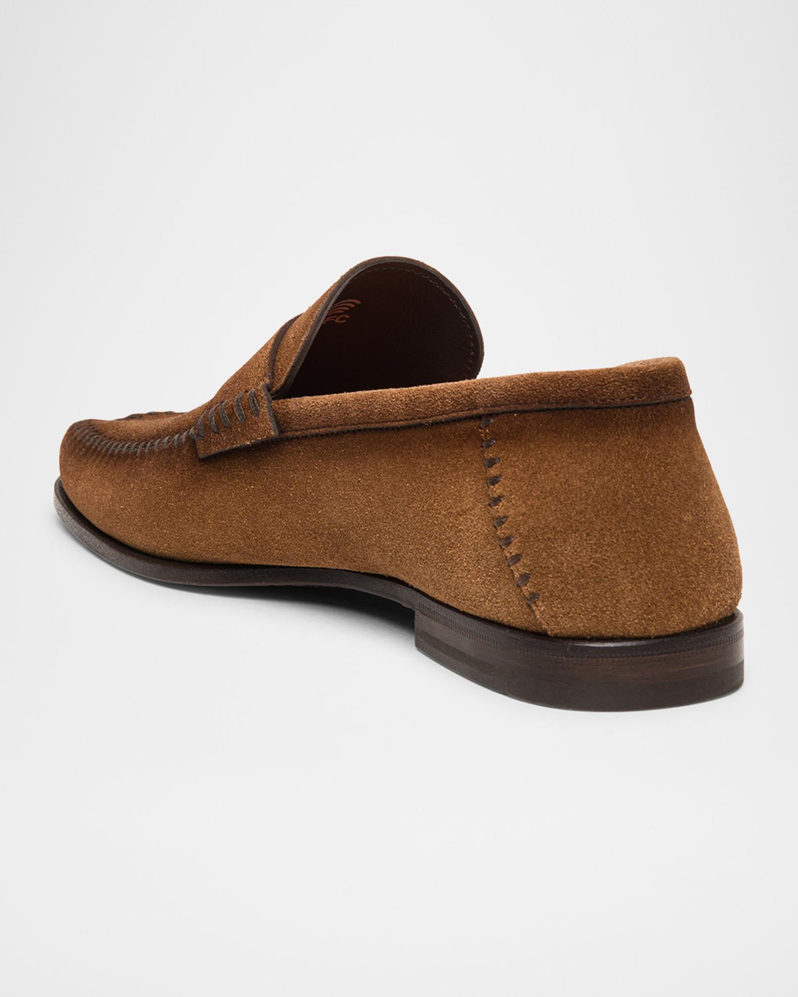 Santoni Mens Paine Plain Strap Loafer 62566 02 Brown Size 11.5 D Made in Italy Men main image 2