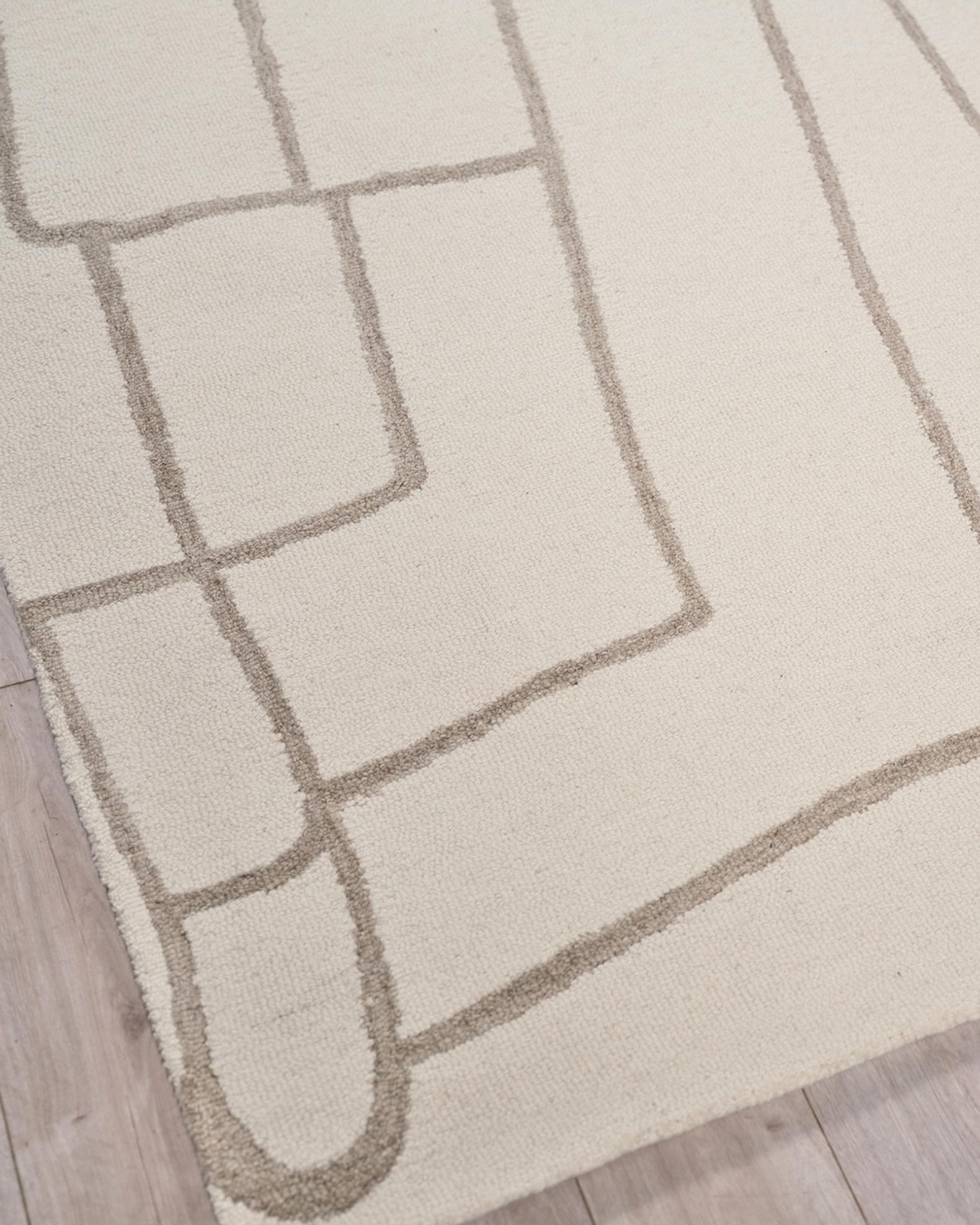 Exquisite Rugs Tangiers Hand-Tufted Ivory/Beige Rug, 9' x 12' | Neiman ...