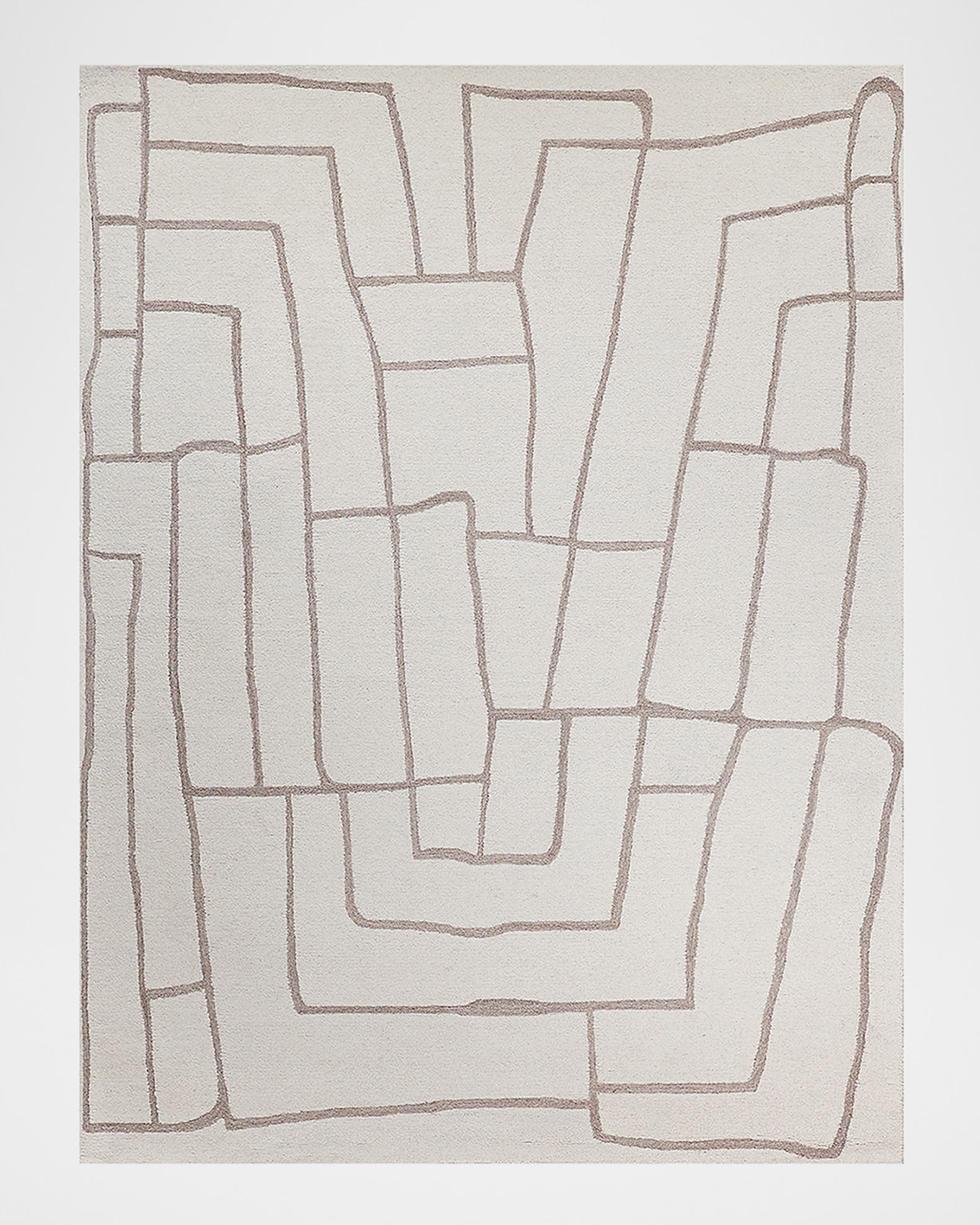 Exquisite Rugs Tangiers Hand-Tufted Ivory/Beige Rug, 9' x 12' | Neiman ...