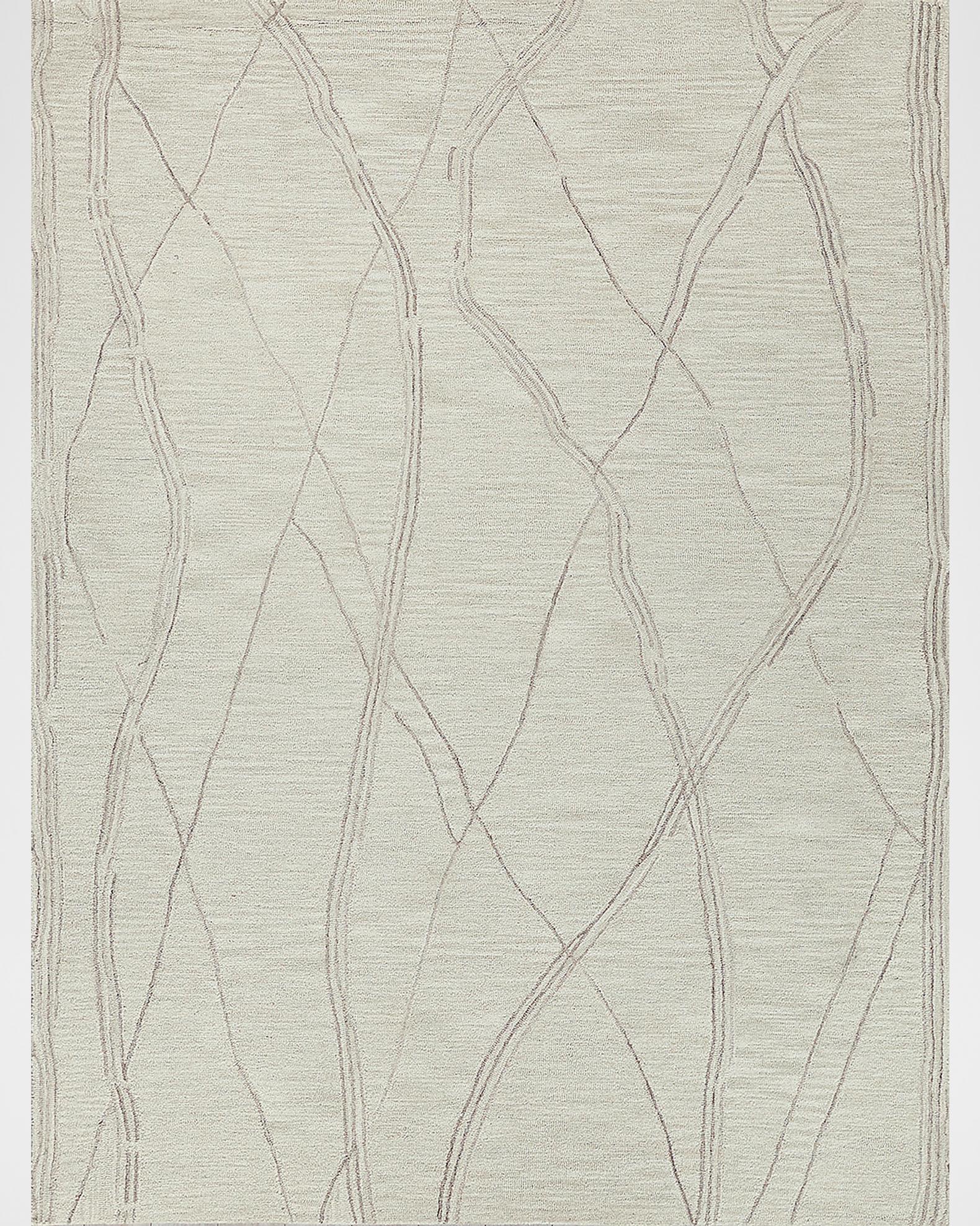 Exquisite Rugs Tangiers Hand-Tufted Ivory/Beige Rug, 9' x 12' | Neiman ...