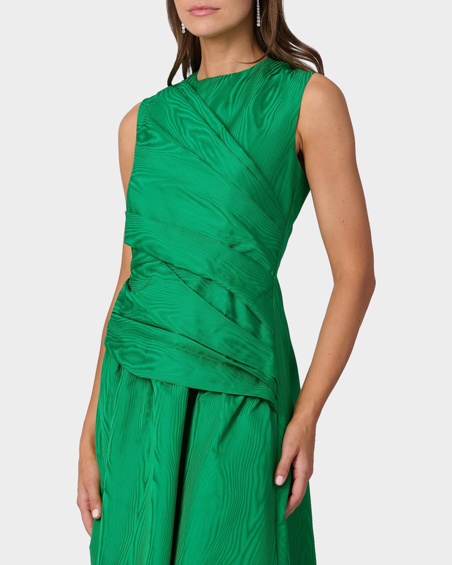 Slip Silk Dress Saks Green Dress Midi Maxi Dresses Elegant Long Dress  Styles French Cuff Boutique