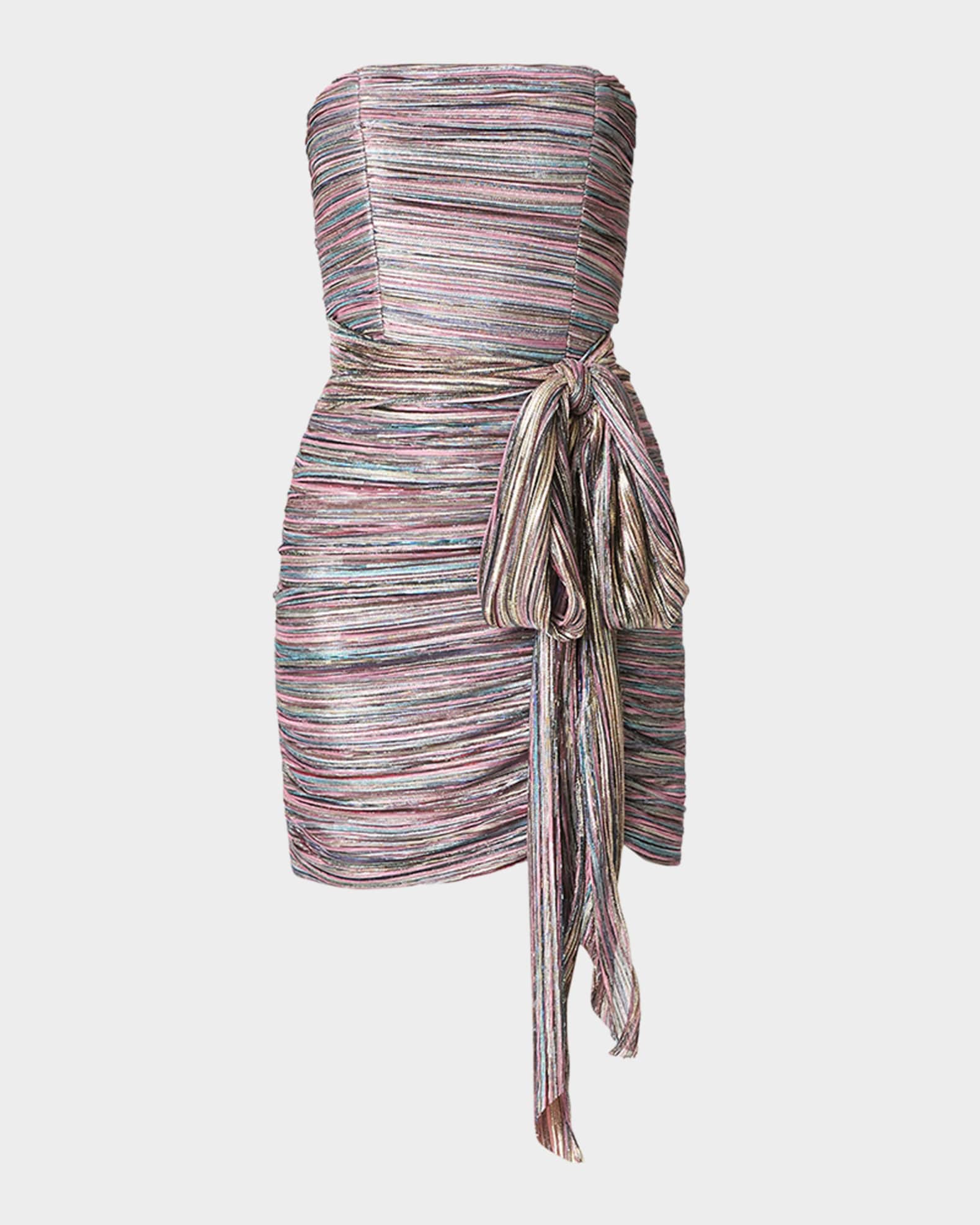 食品・日用品 半額ストア Dress Mini Metallic Strapless Sana Shoshanna | Marcus Neiman トリートメント