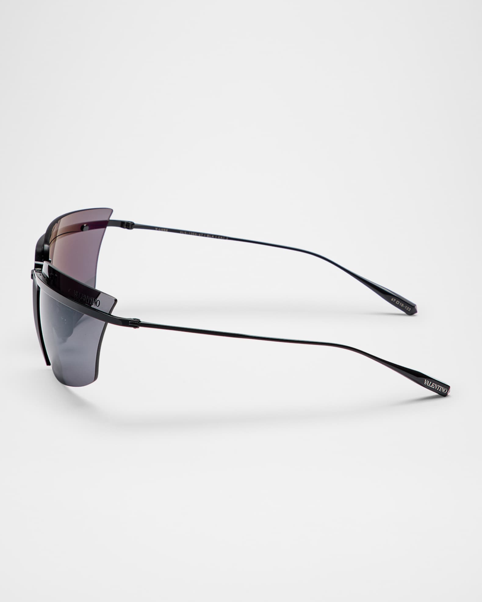 V-Lure Rimless Acetate & Titanium Cat-Eye Sunglasses 1