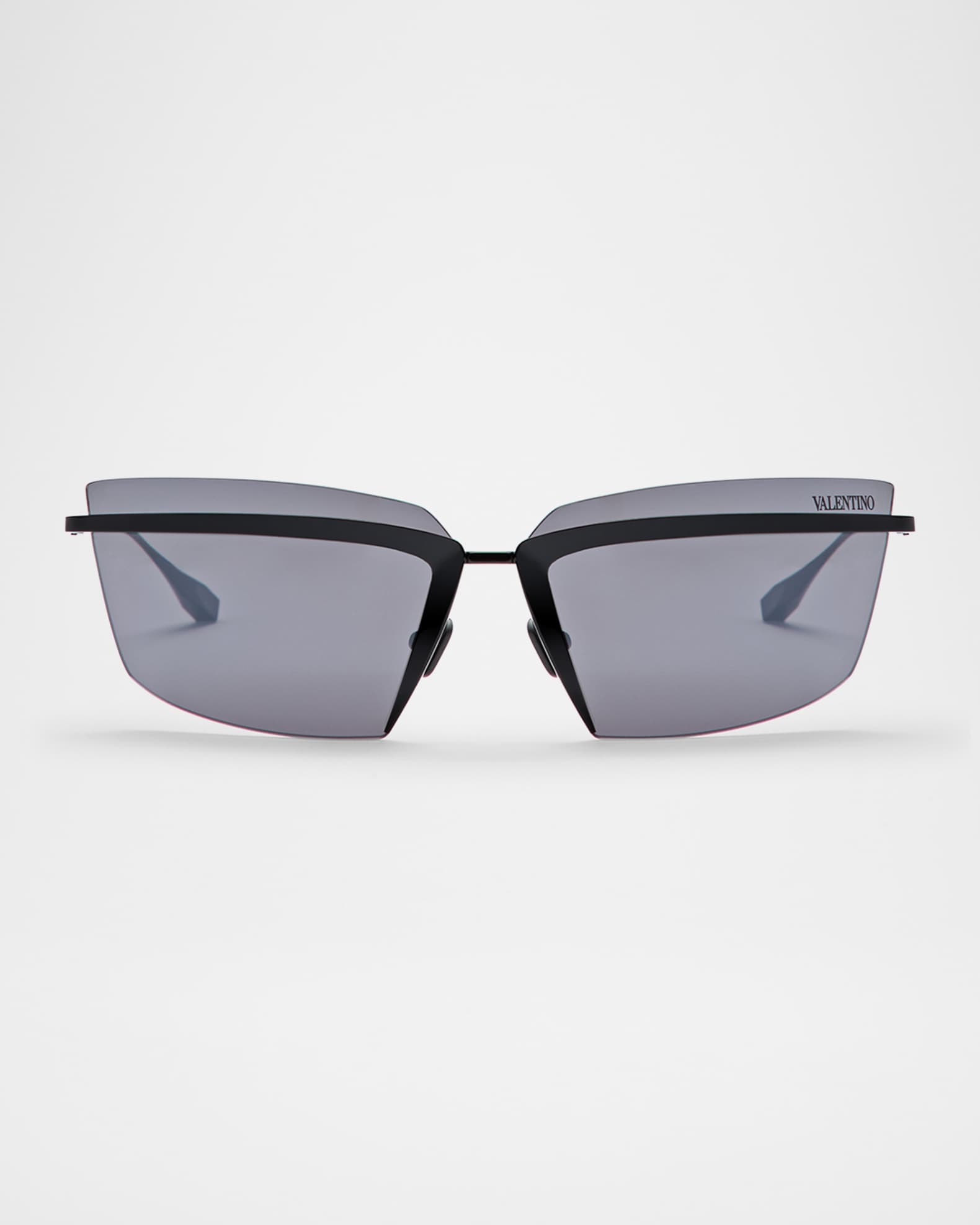 V-Lure Rimless Acetate & Titanium Cat-Eye Sunglasses 0