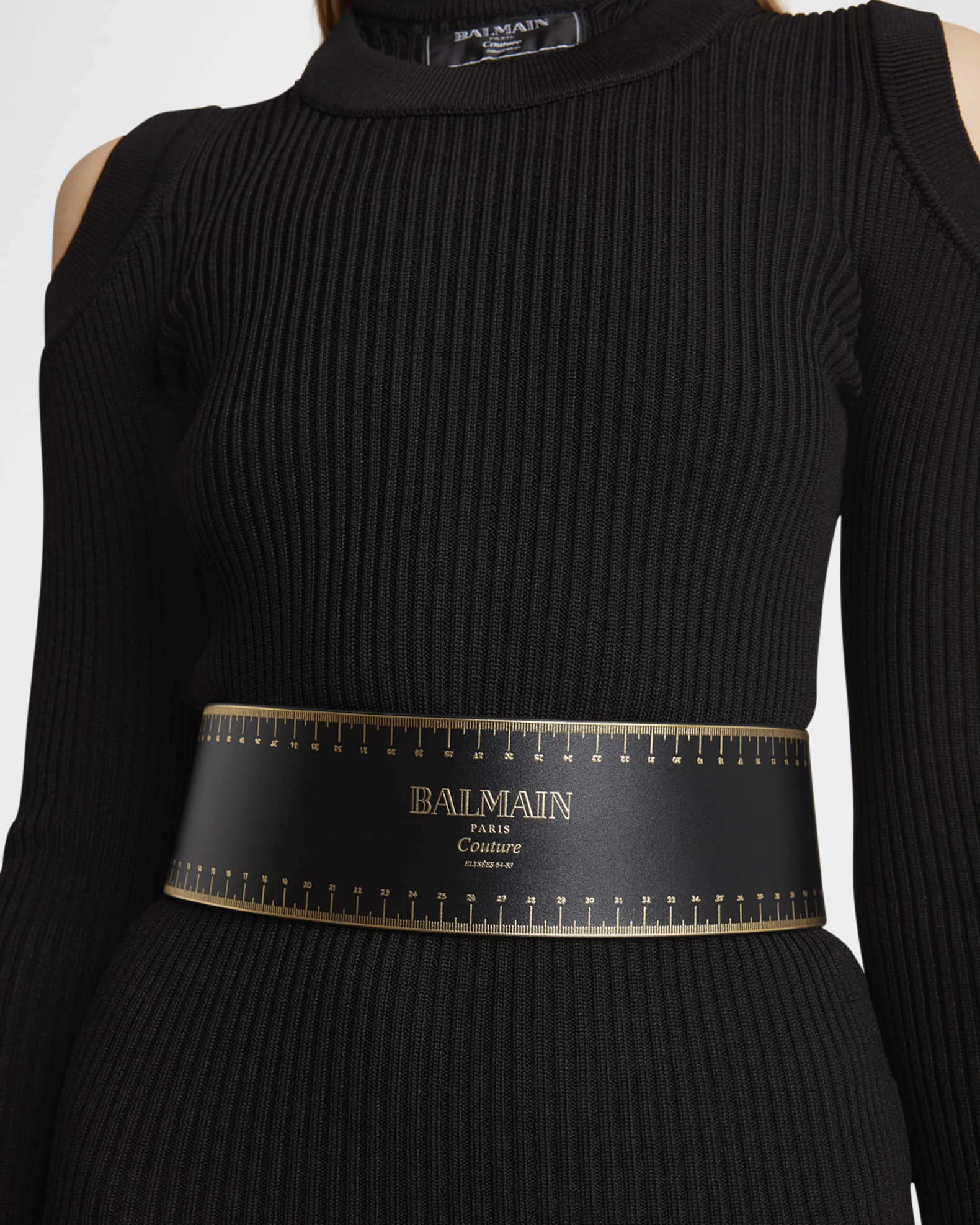 ベルト Balmain Wide Black Leather Belt Balmain Wide Leather Belt W/ Couture Pins | Neiman Marcus