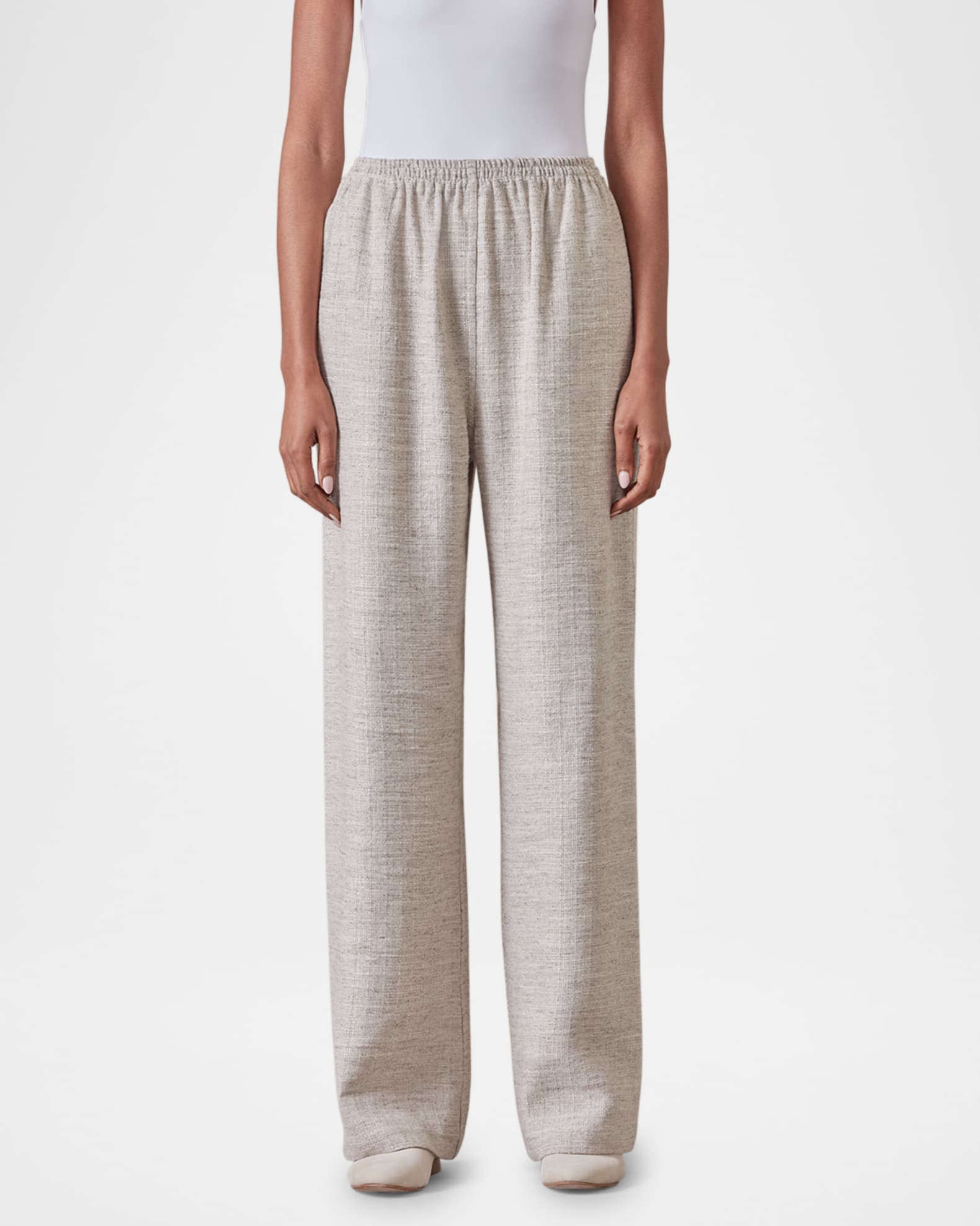 【激安通販 オンラインショップ】 Linen Eskandar Flared Marcus Neiman | Trousers パンツ