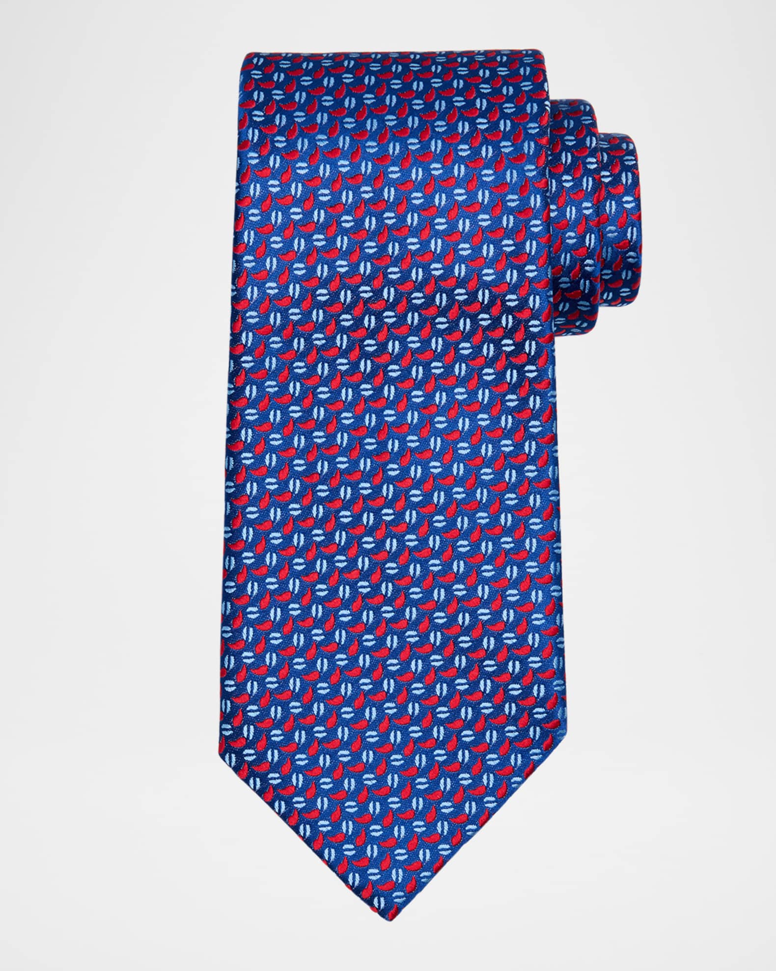 Men's Mini Teardrop Silk Tie 0