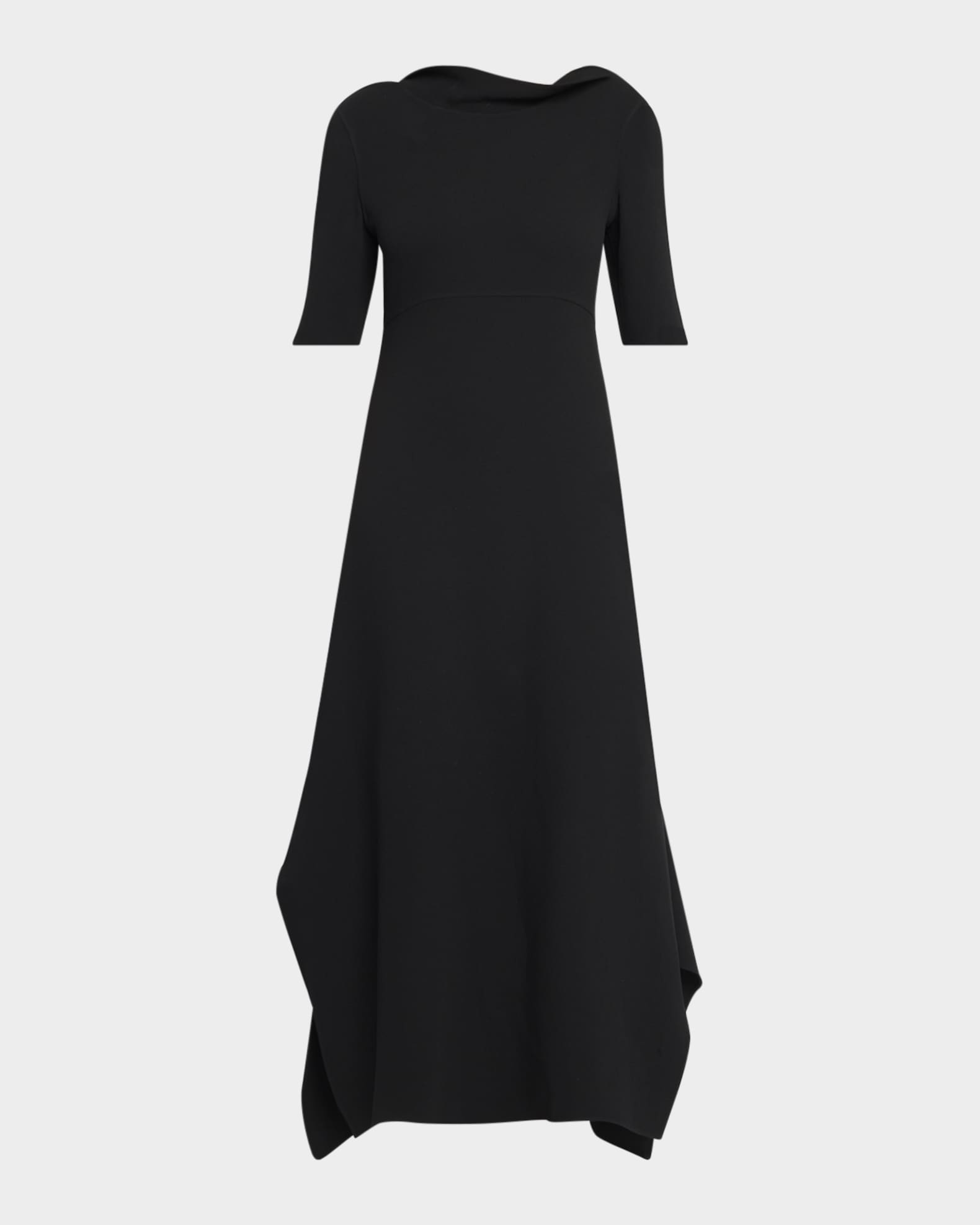 THE ROW Faede Draped Back Long Silk Dress | Neiman Marcus