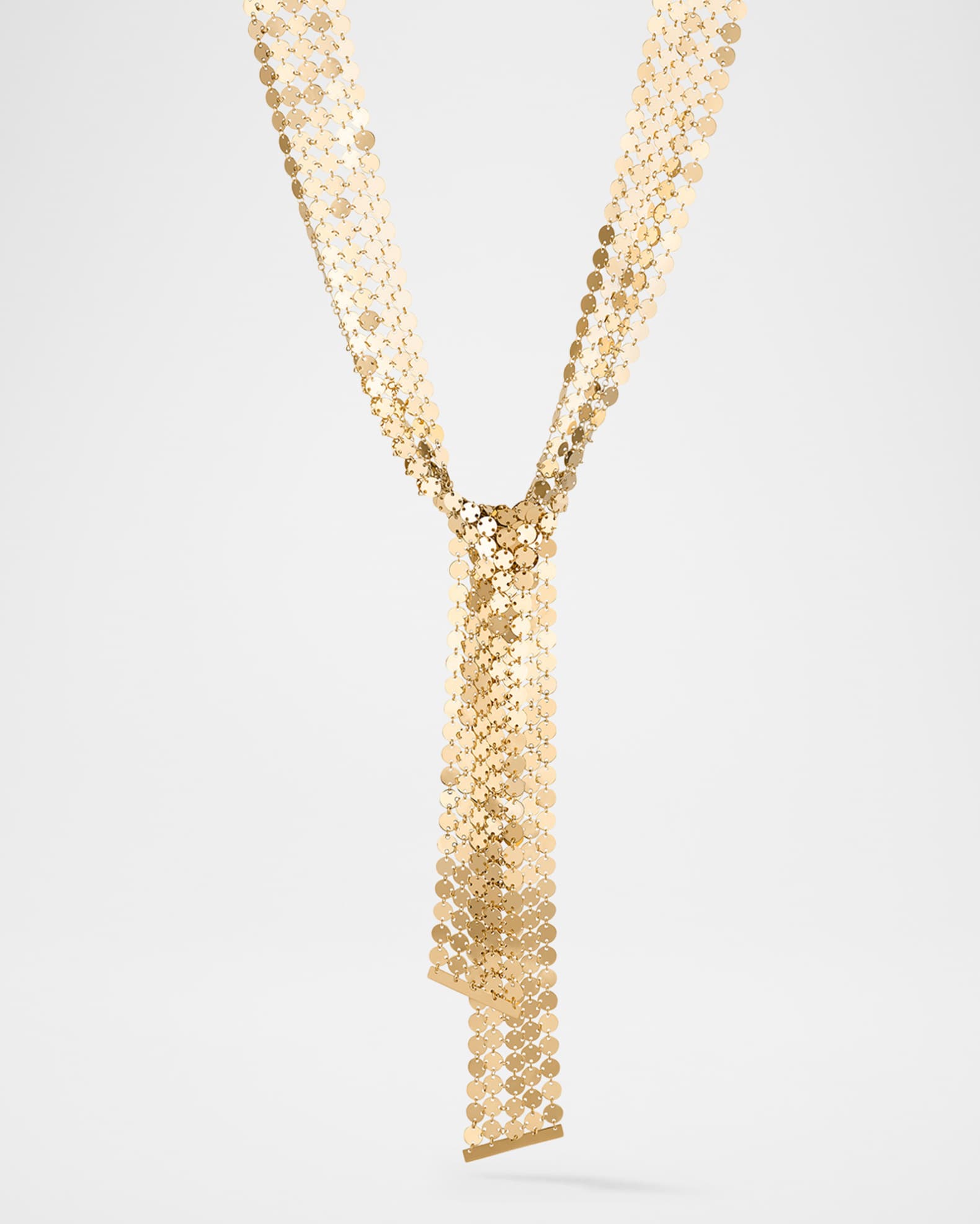Laser Mega Chainmail 5-Row Lariat Wrap Necklace 0