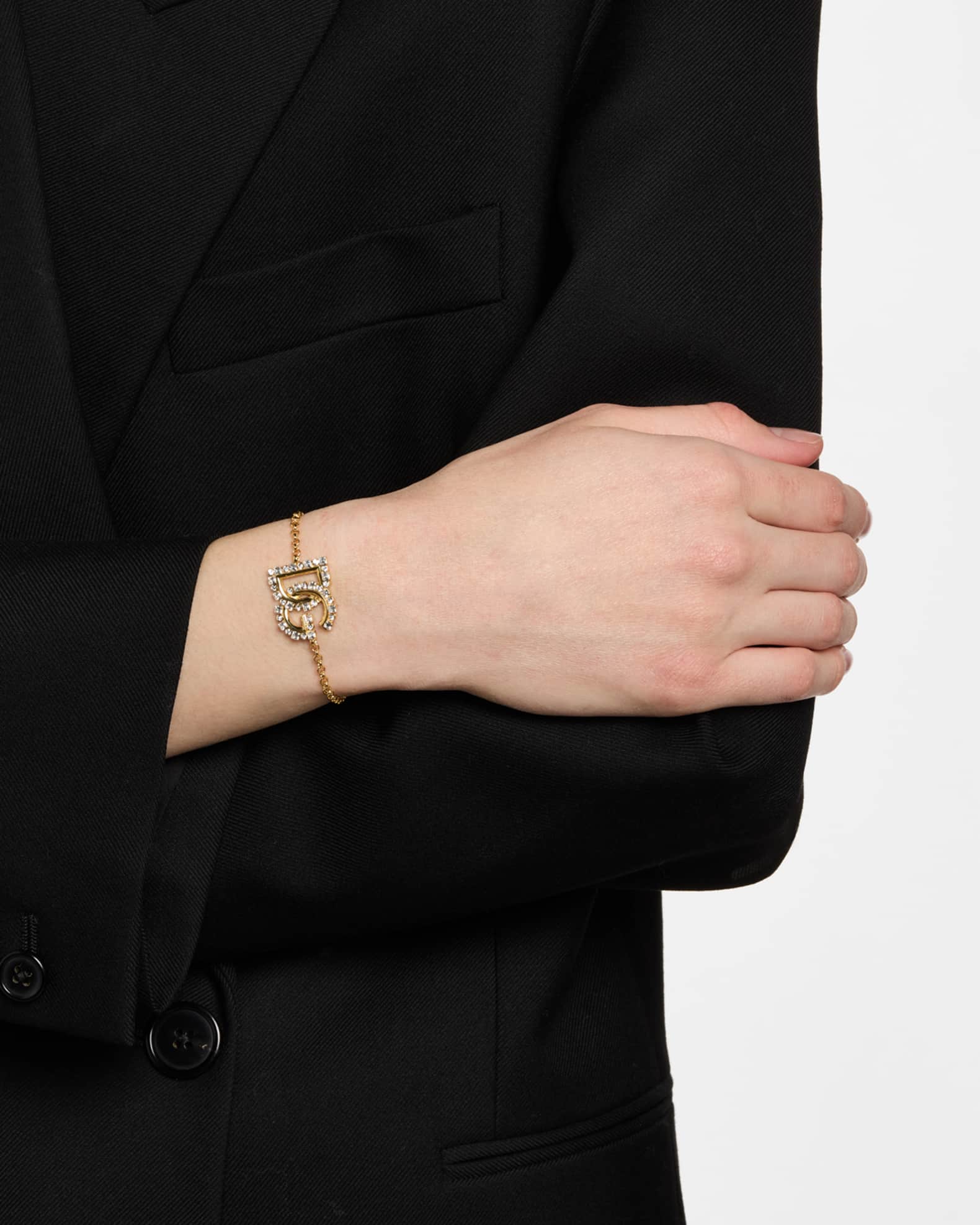 Dolce&Gabbana Crystal DG Bracelet | Neiman Marcus